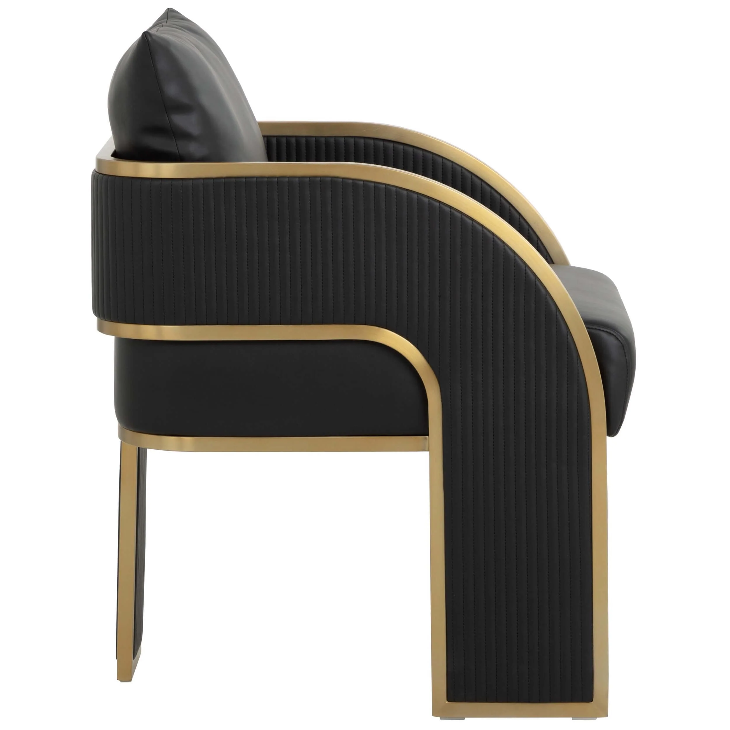 Baz Dining Arm Chair, Napa Black - Image 3