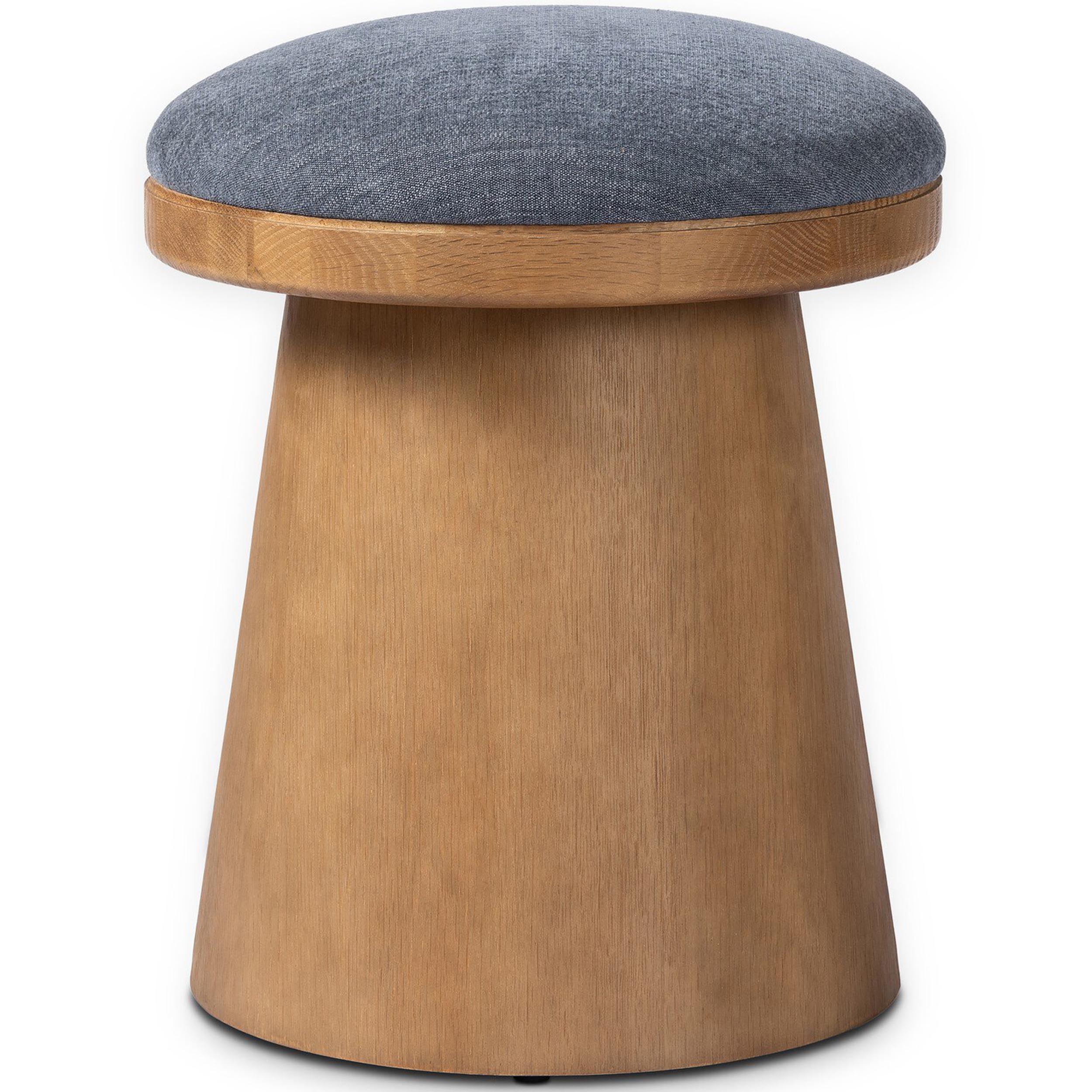 Bea Accent Stool, Laughlin Denim by Four Hands - Image 3