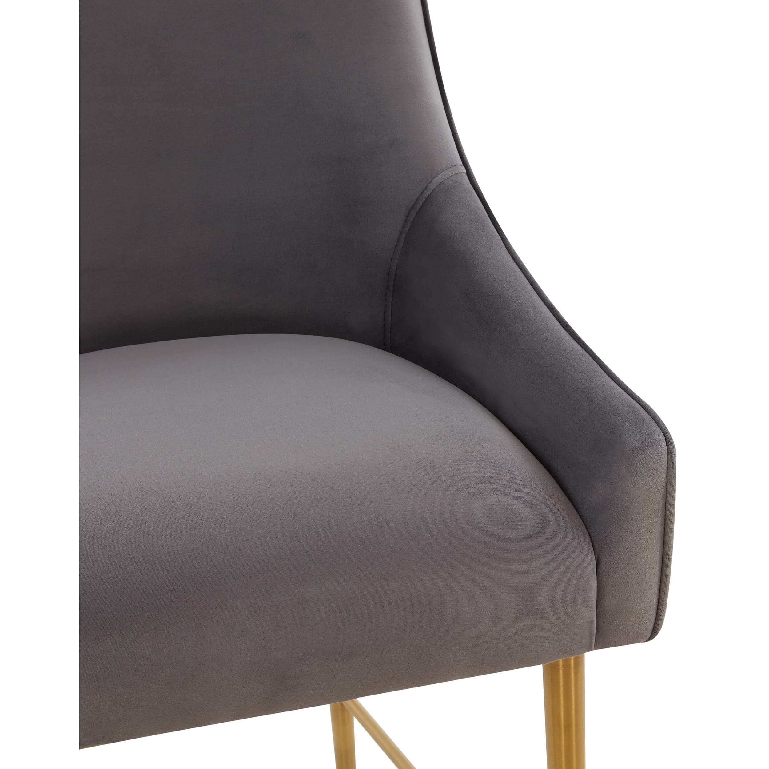 Beatrix Bar & Counter Stool, Grey/Gold Base - Image 4