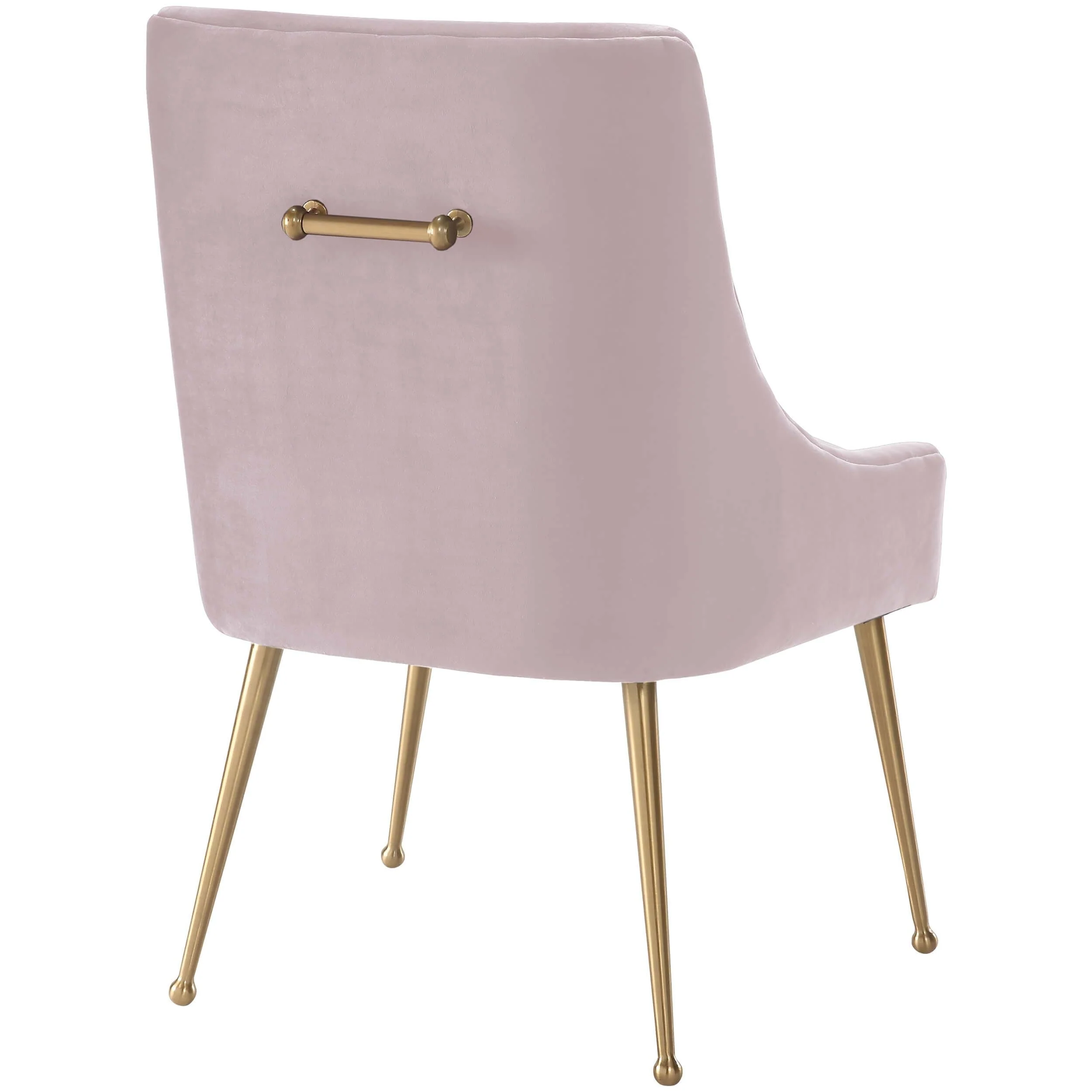 Beatrix Side Chair, Blush/Brushed Gold Base - Image 3