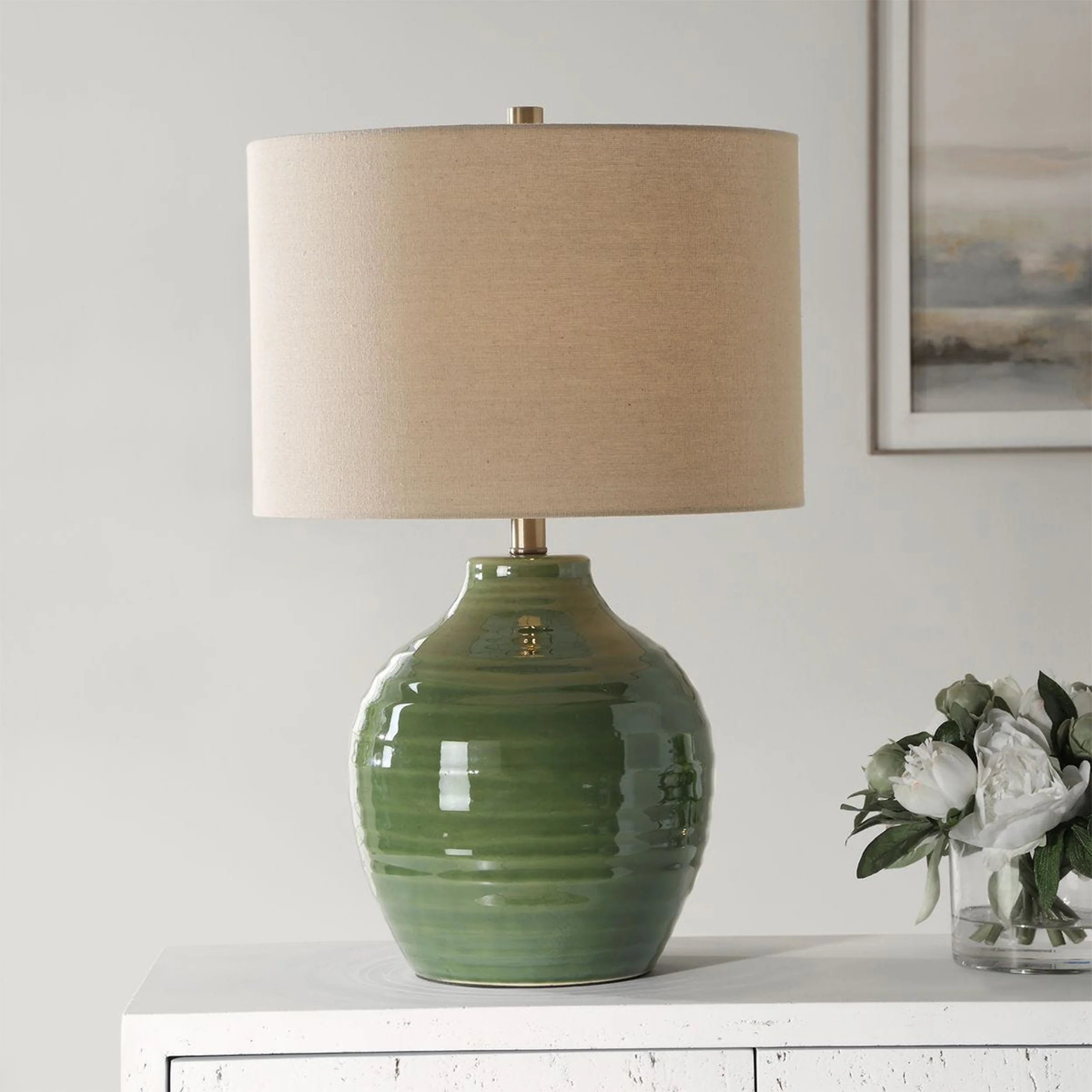 Beckett Table Lamp, Moss Green - Image 5