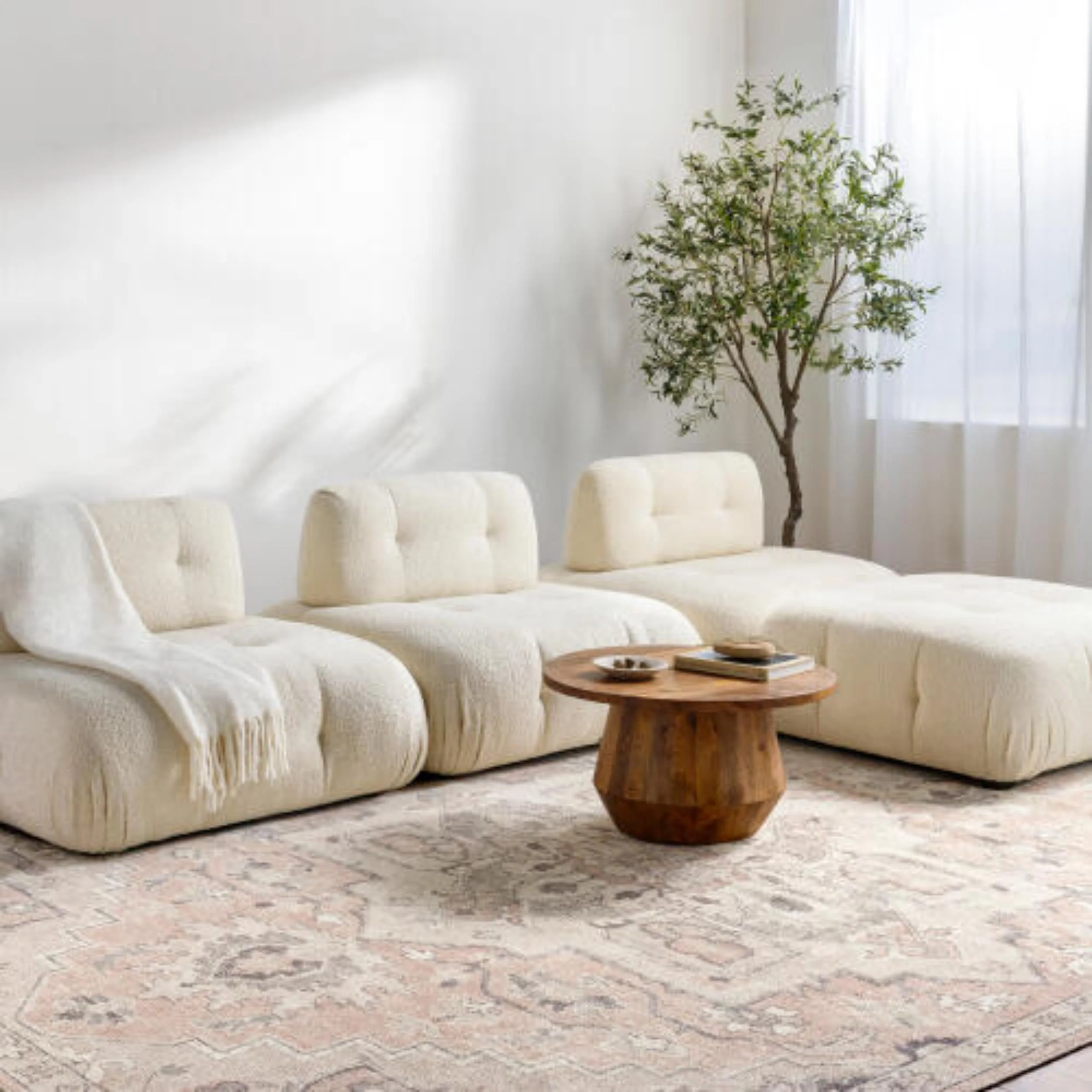 Becki Owens x Livabliss Rug Elle BOEC-2300, Tan/Light Beige/Gray/Charcoal/Off-White - Image 3