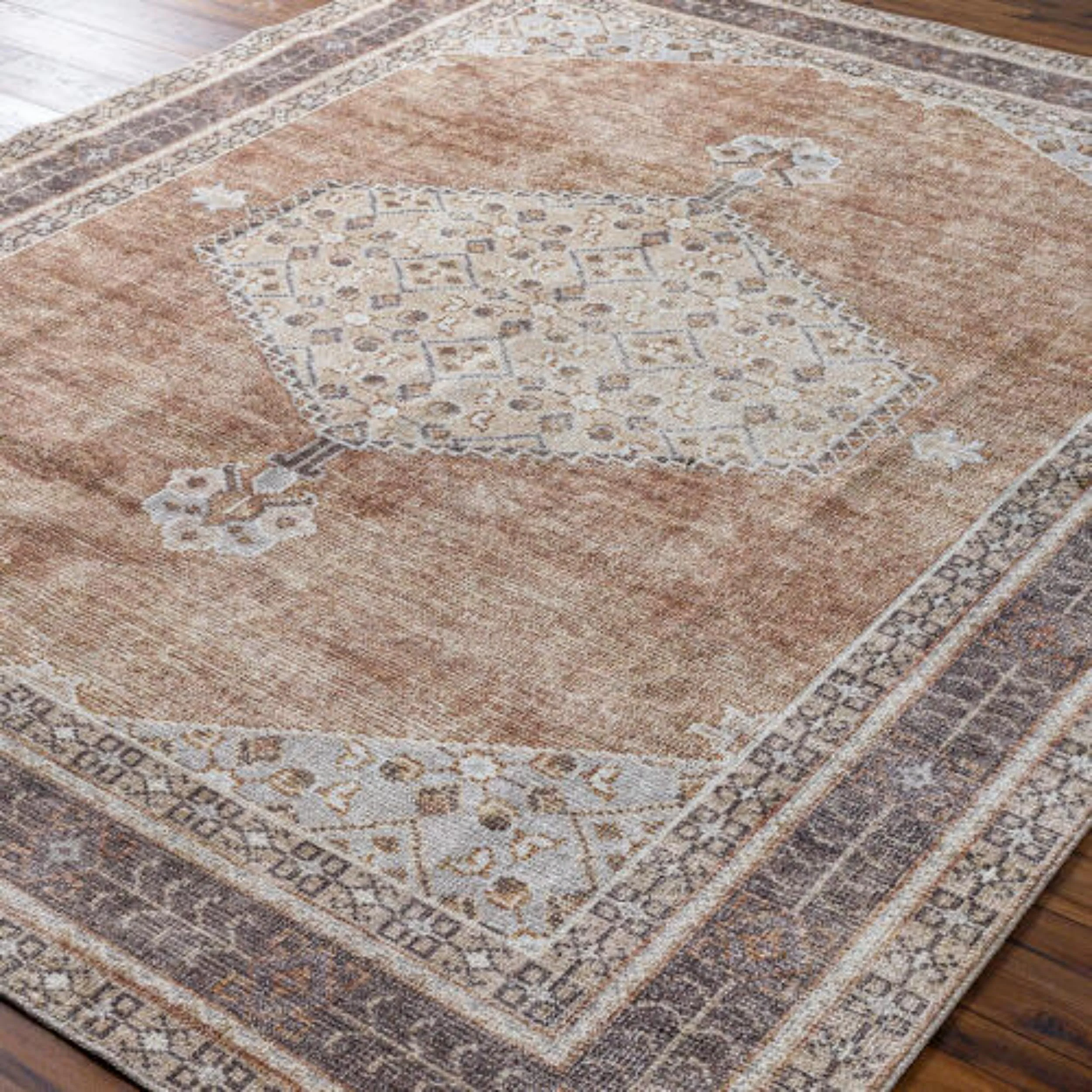 Becki Owens x Livabliss Rug Lila BOLC-2300, Tan/Brown/Medium Gray/Charcoal/Off-White/Black - Image 2