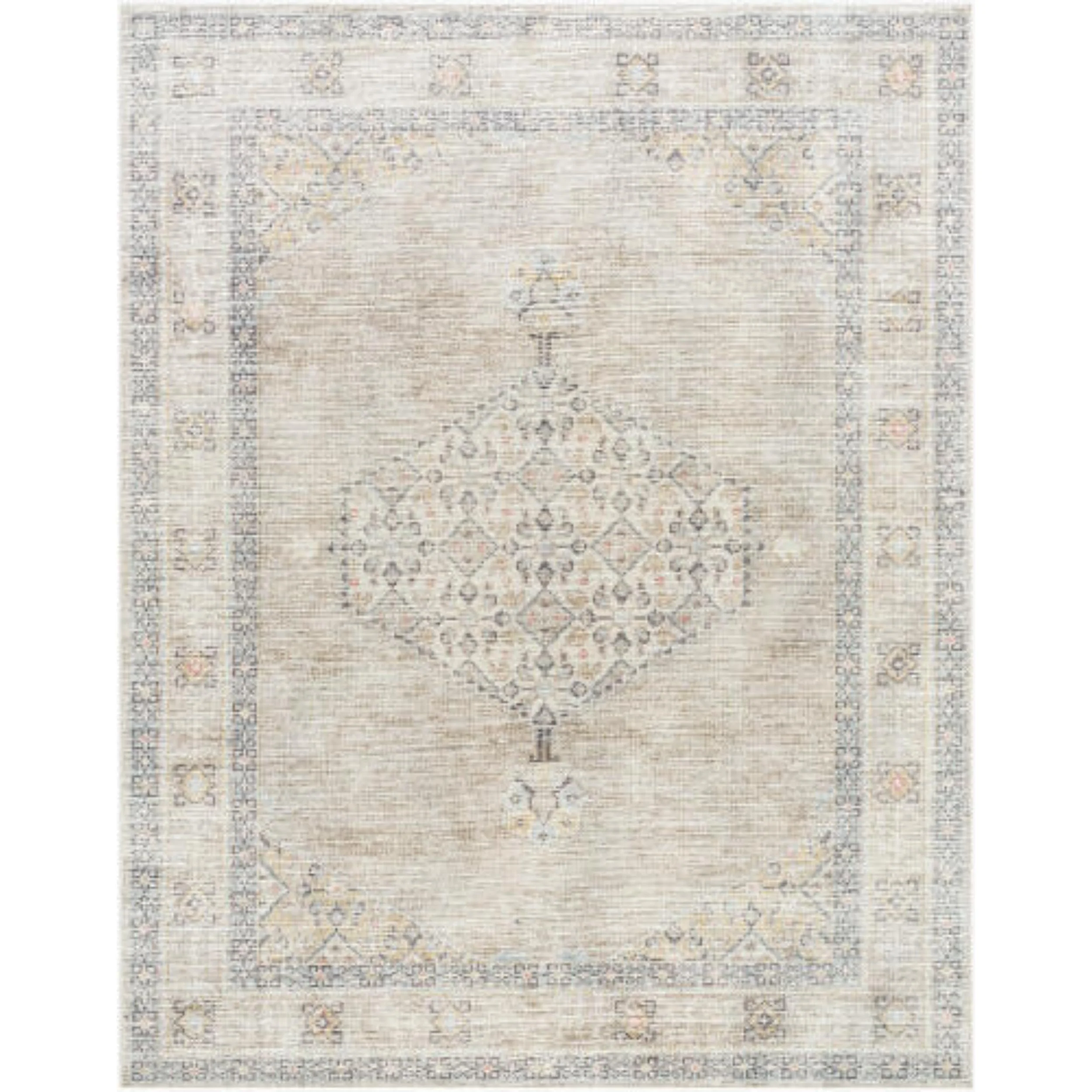 Becki Owens x Livabliss Rug Lila BOLC-2301, Off-White/Light Gray/Charcoal/Black/Slate/Amber