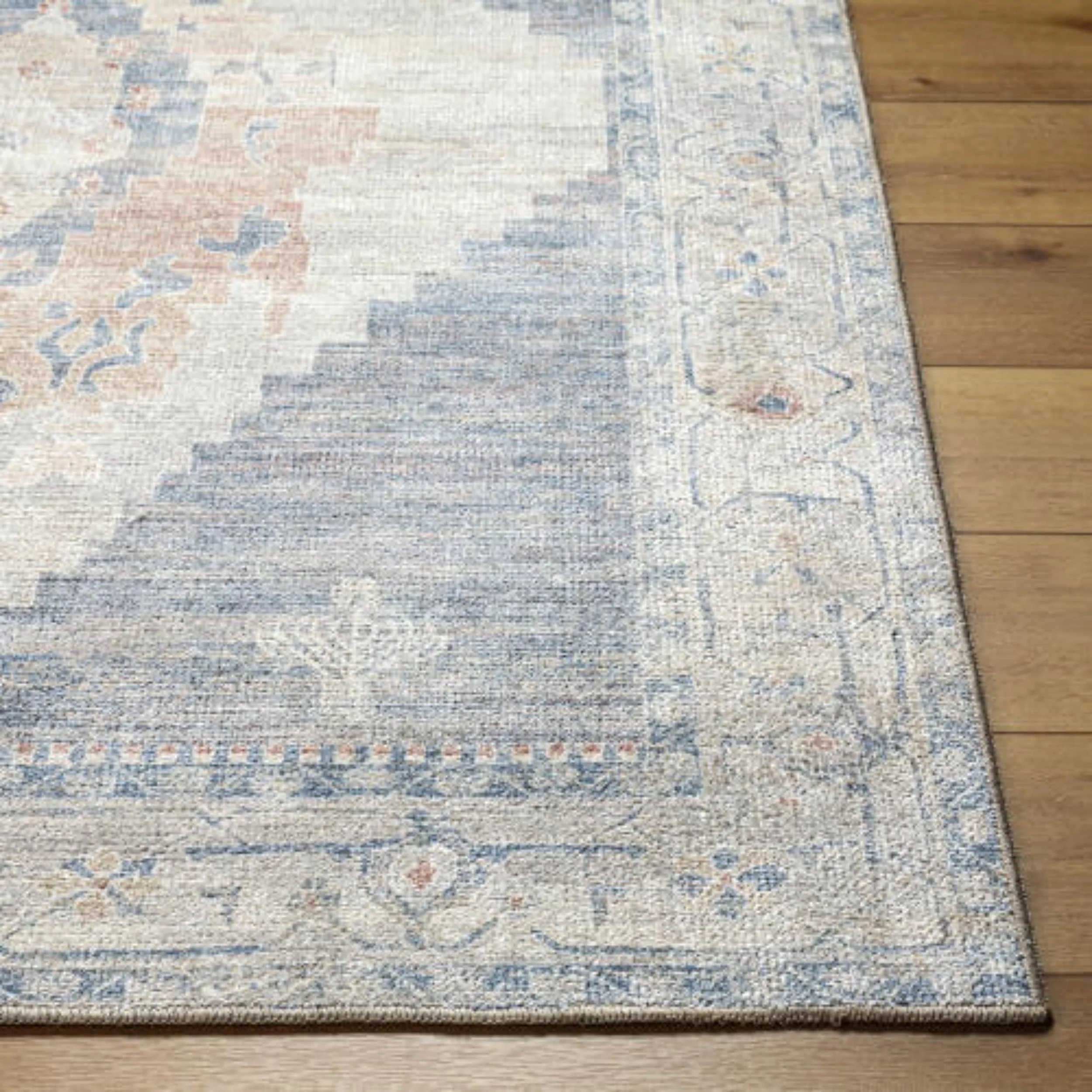 Becki Owens x Livabliss Rug Luca BONC-2300, Denim/Light Gray/Amber/Medium Brown/Ivory/Medium Gray - Image 2