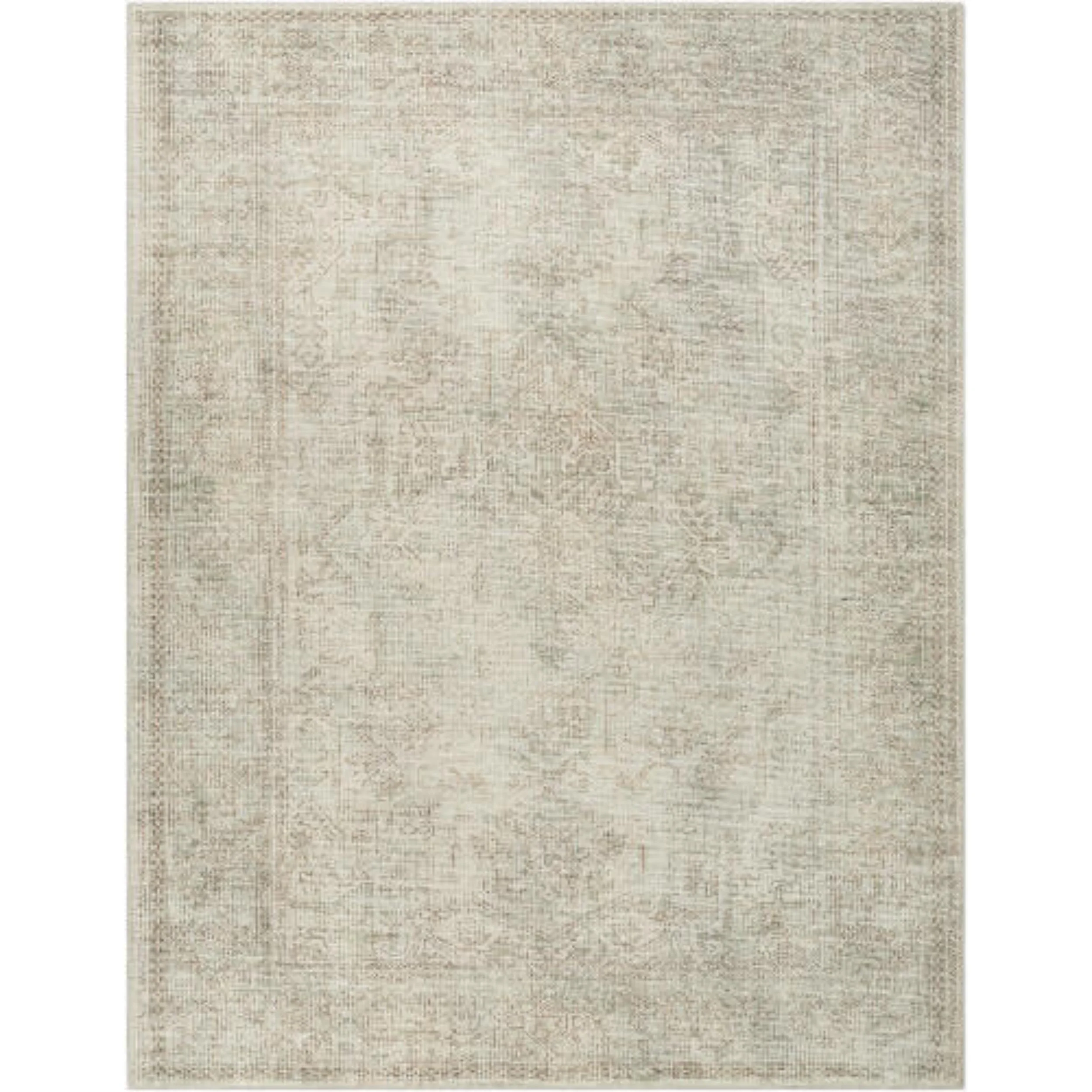 Becki Owens x Livabliss Rug Margot BOSC-2302, Off-White/Dusty Sage/Olive/Dark Brown/Tan