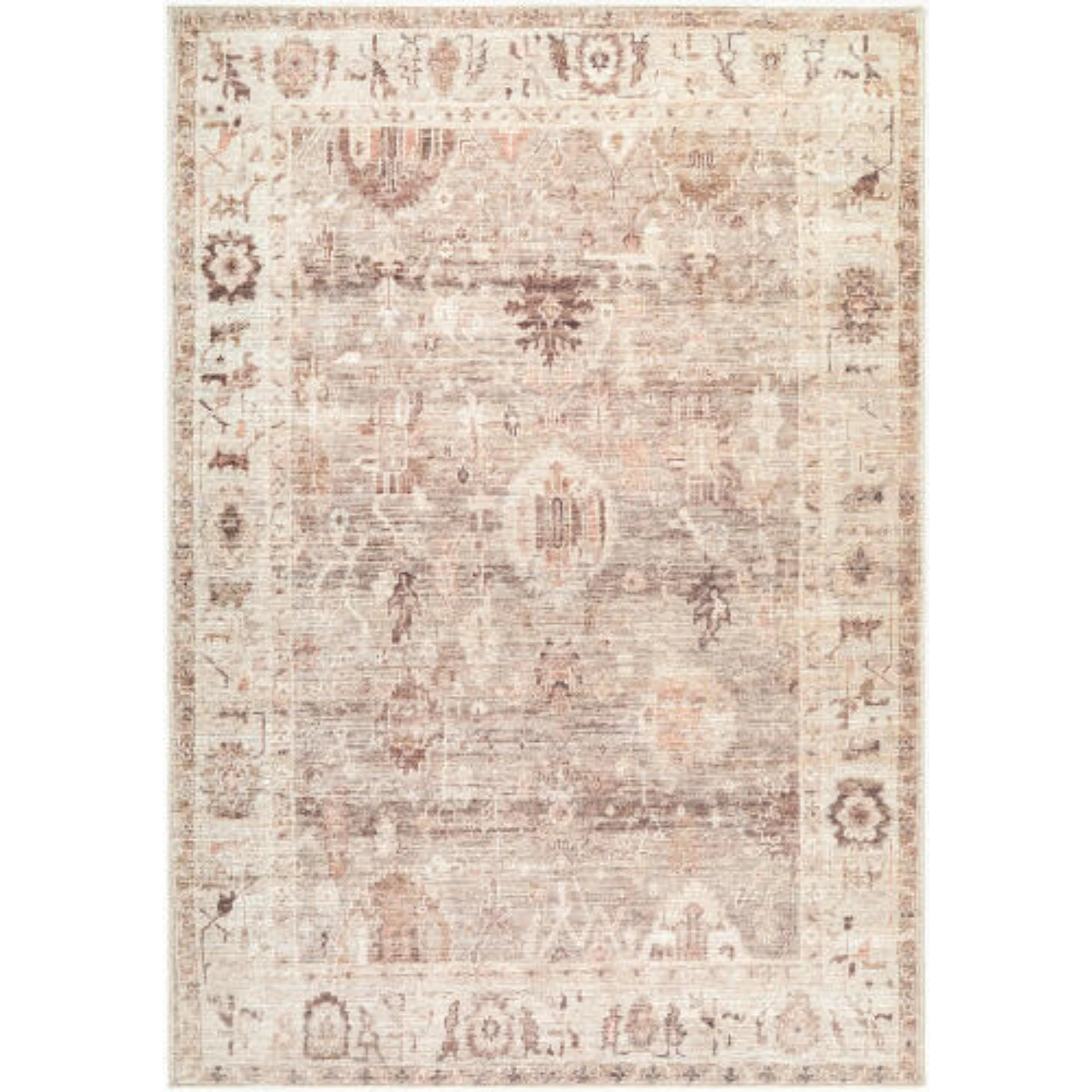 Becki Owens x Livabliss Rug Marlene BOMN-2311, Beige/Dusty Brown