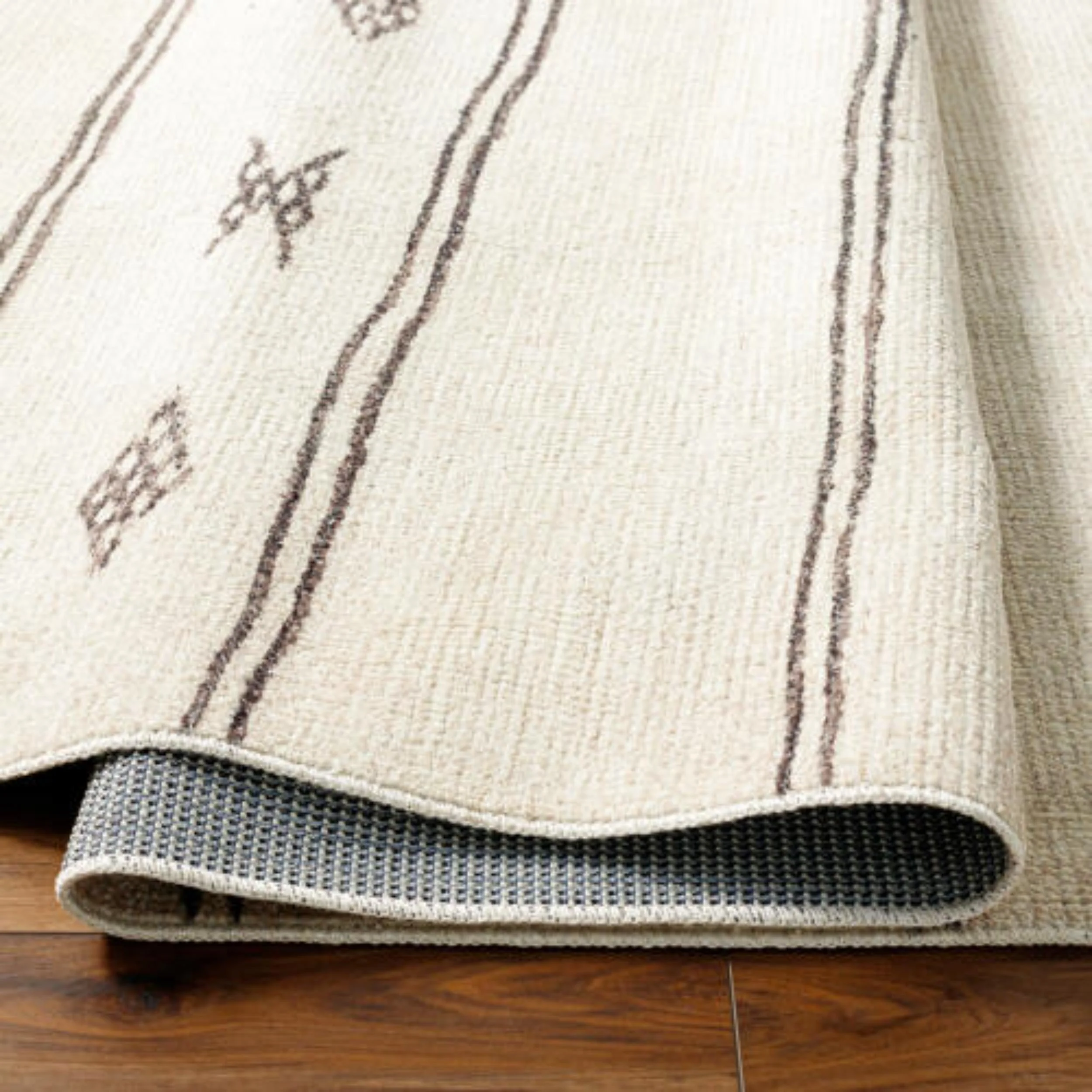 Becki Owens x Livabliss Rug Rivi BORC-2300, Ivory/Black/Medium Brown - Image 3