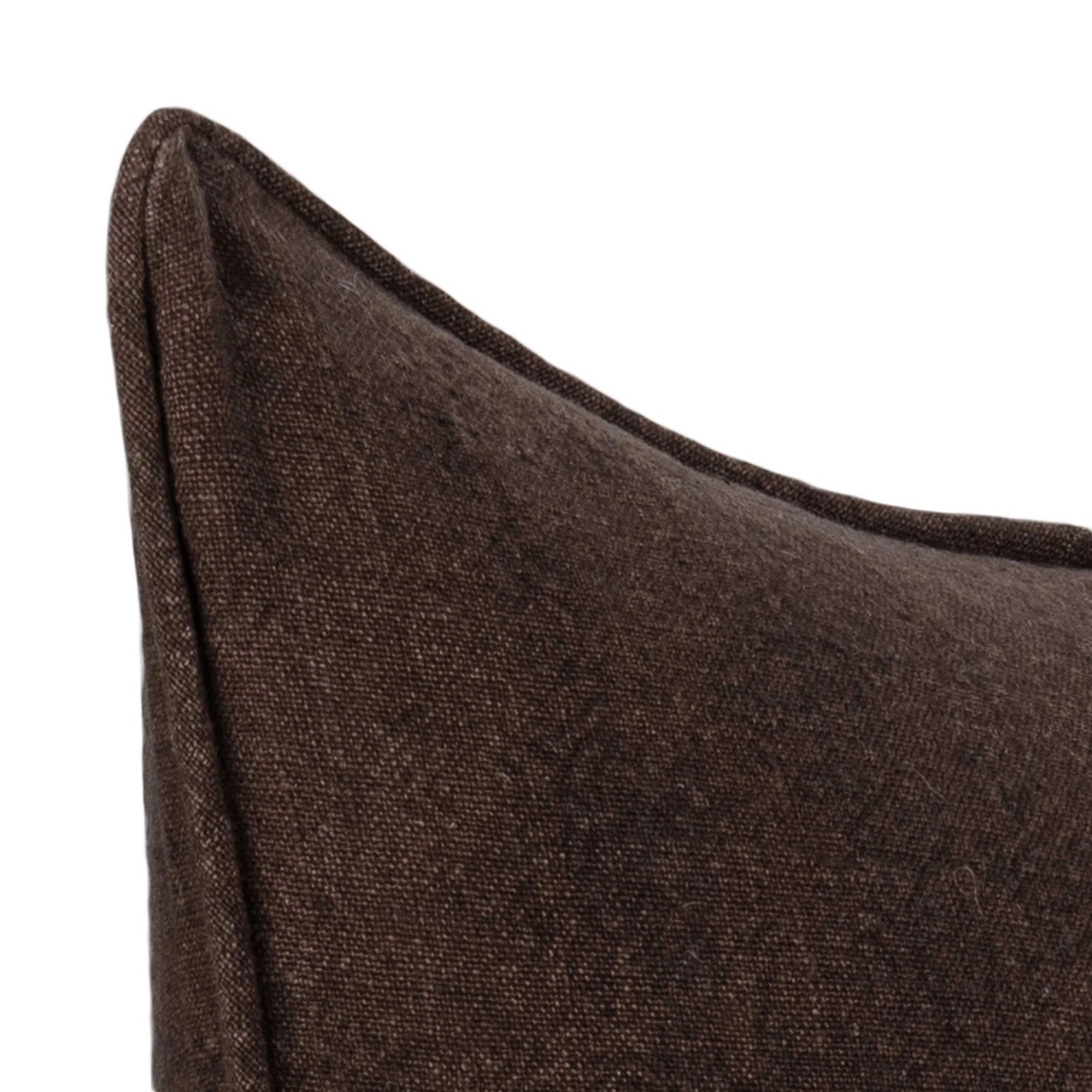Bedford Linen Pillow, Ganache - Image 5