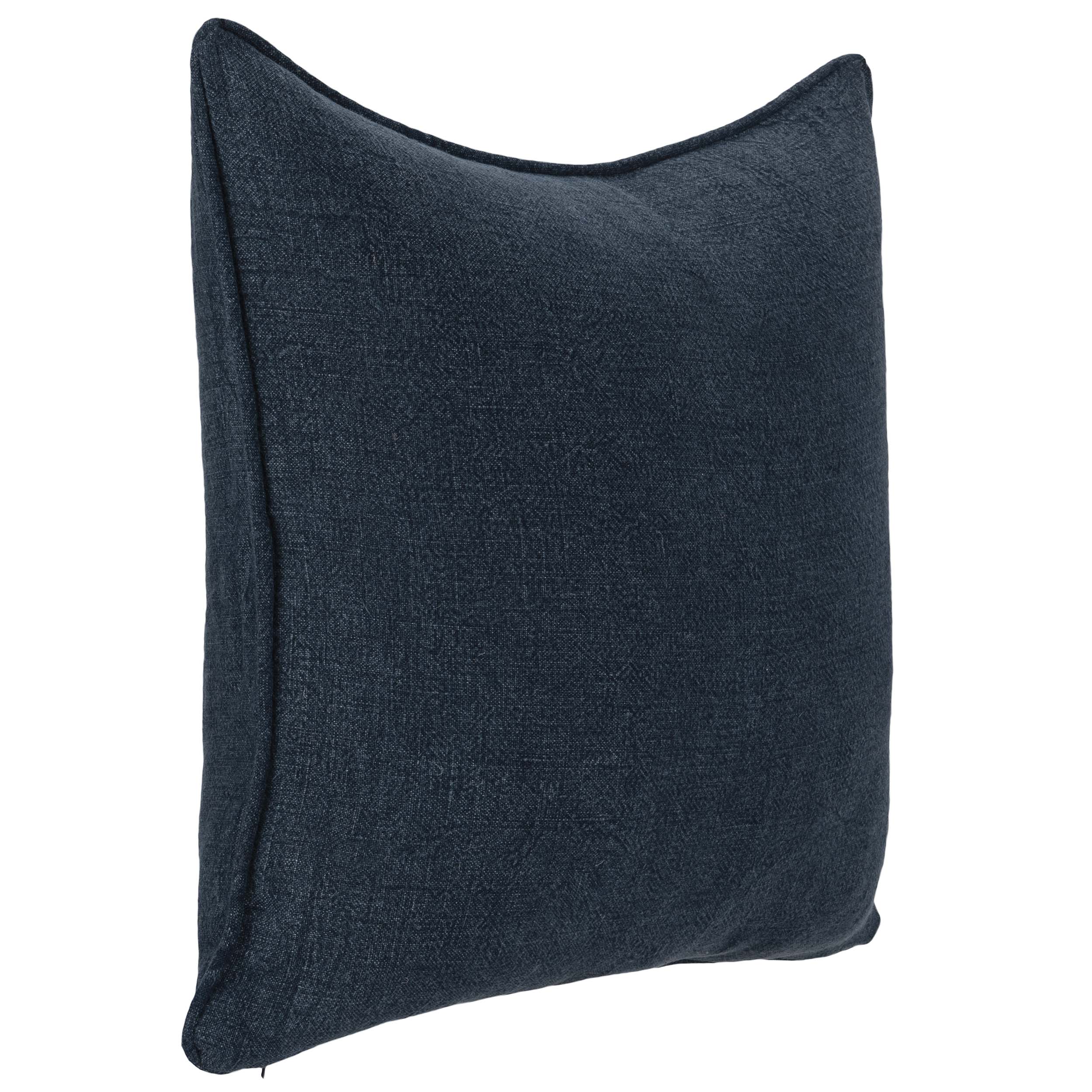 Bedford Linen Pillow, Indigo - Image 2