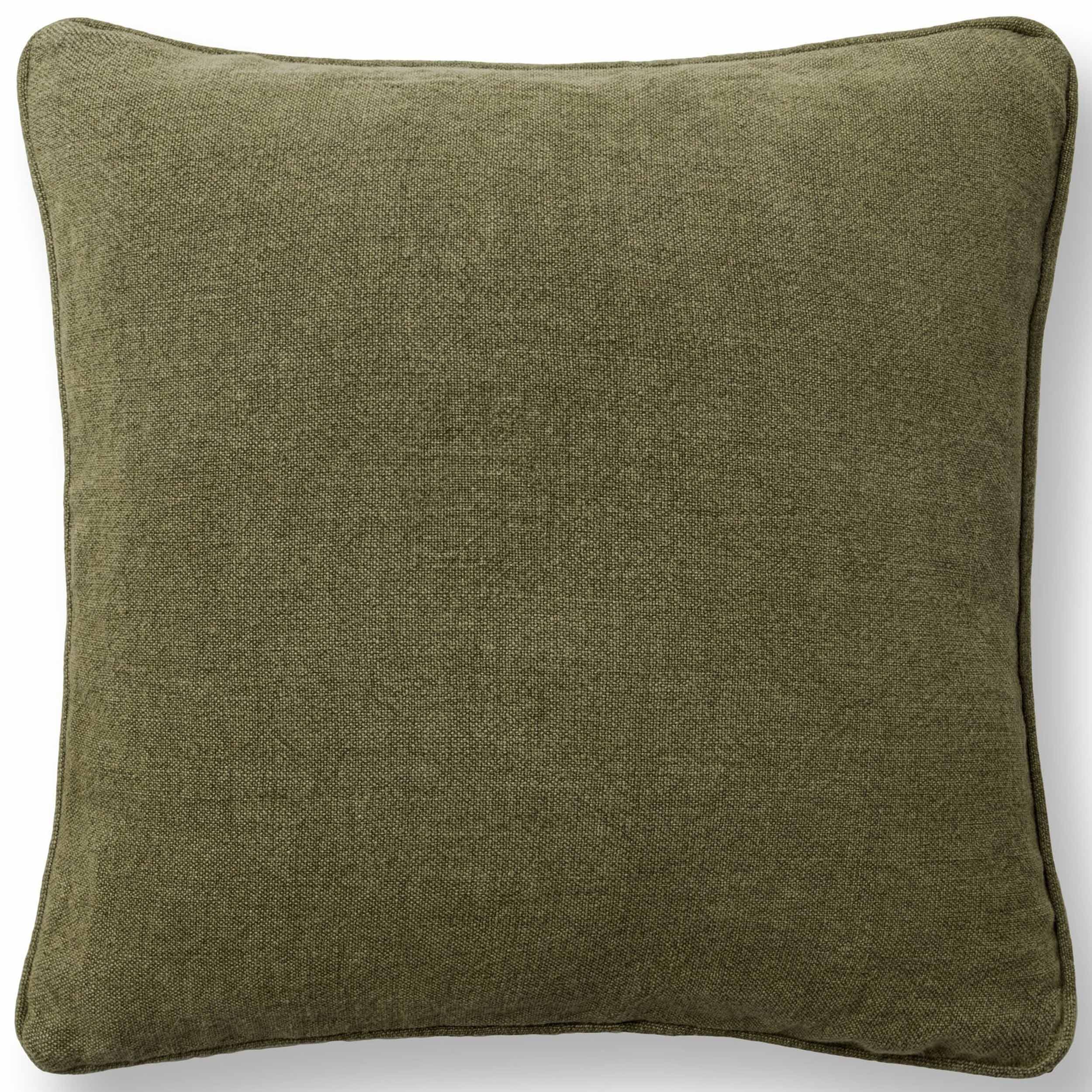 Bedford Linen Pillow, Olive Green