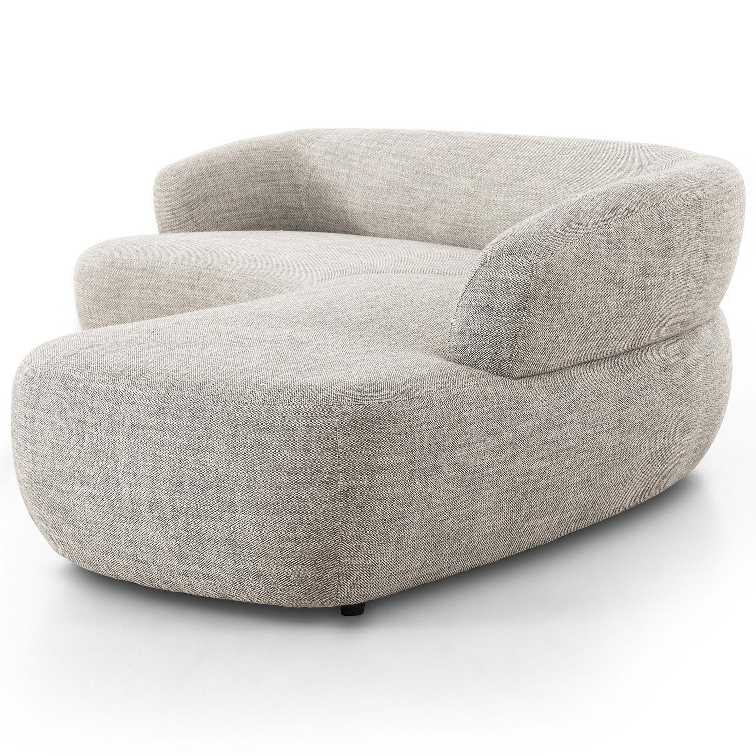 Belen 2 Piece Chaise Sectional, Thames Coal by Four Hands - Image 3