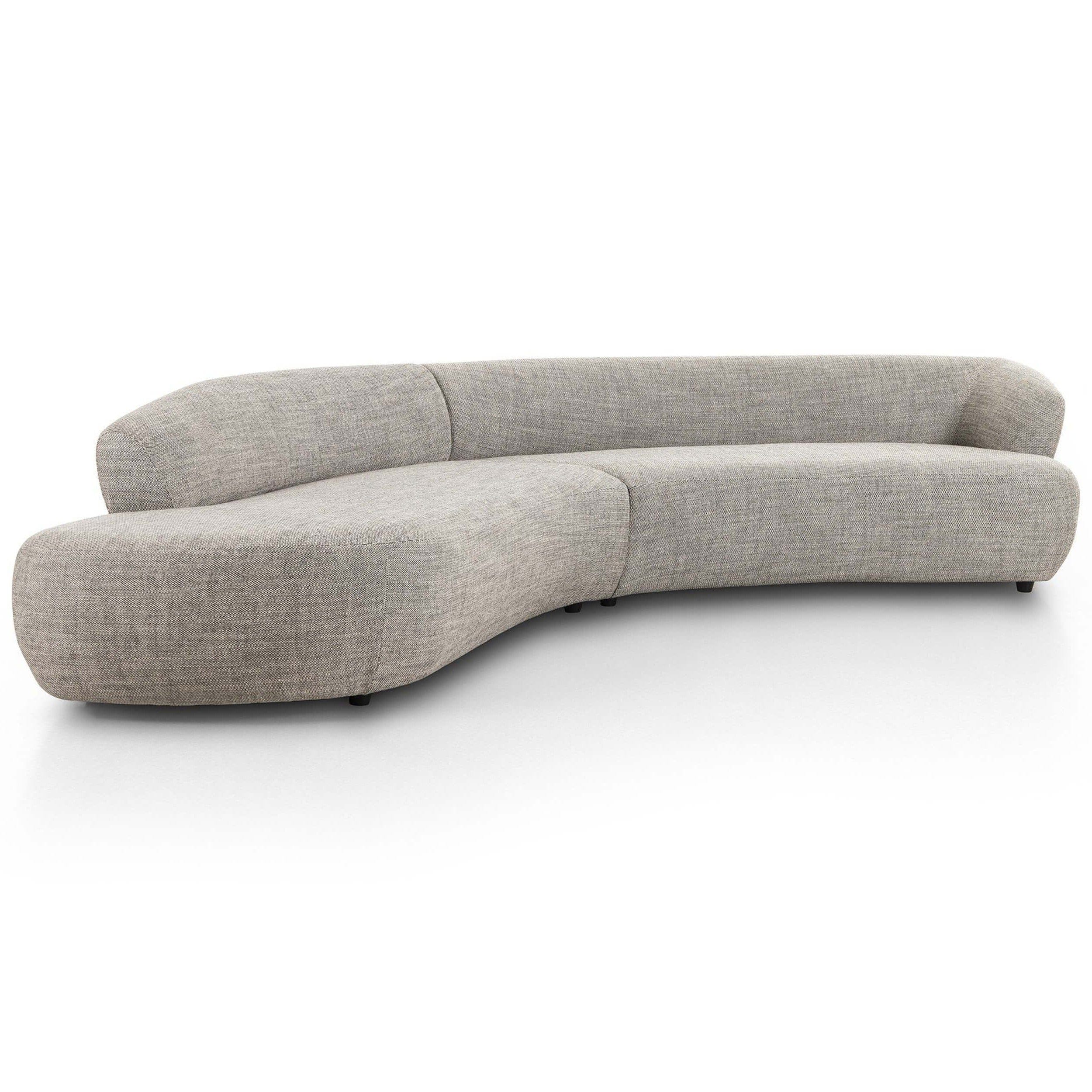 Belen 2 Piece Chaise Sectional, Thames Coal by Four Hands - Image 7