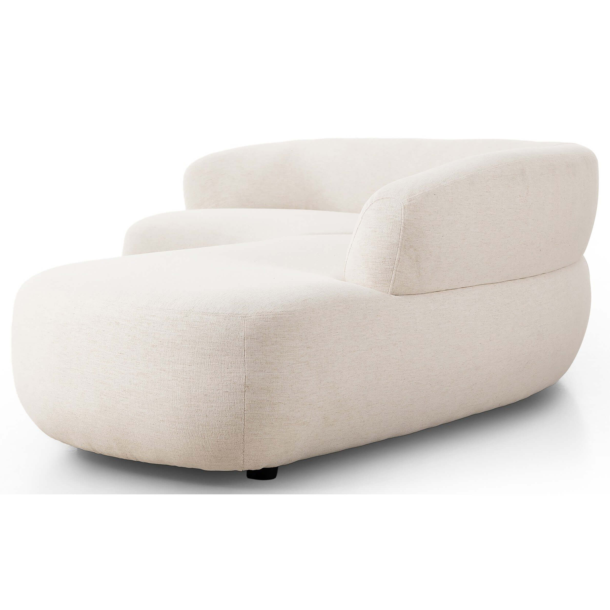 Belen 2-Piece Chaise Sectional, Nomad Snow by Four Hands - Image 3