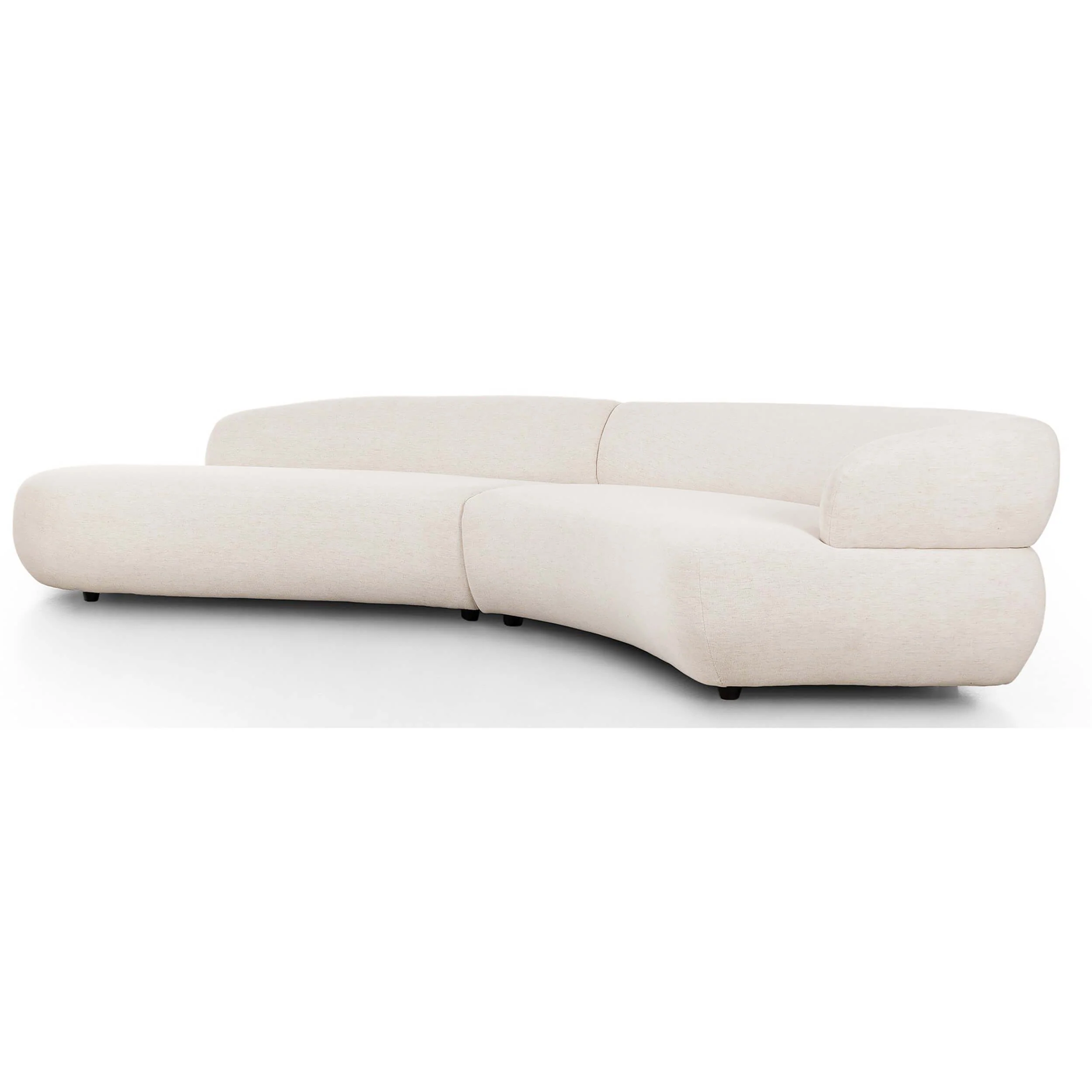 Belen 2-Piece Chaise Sectional, Nomad Snow by Four Hands - Image 8