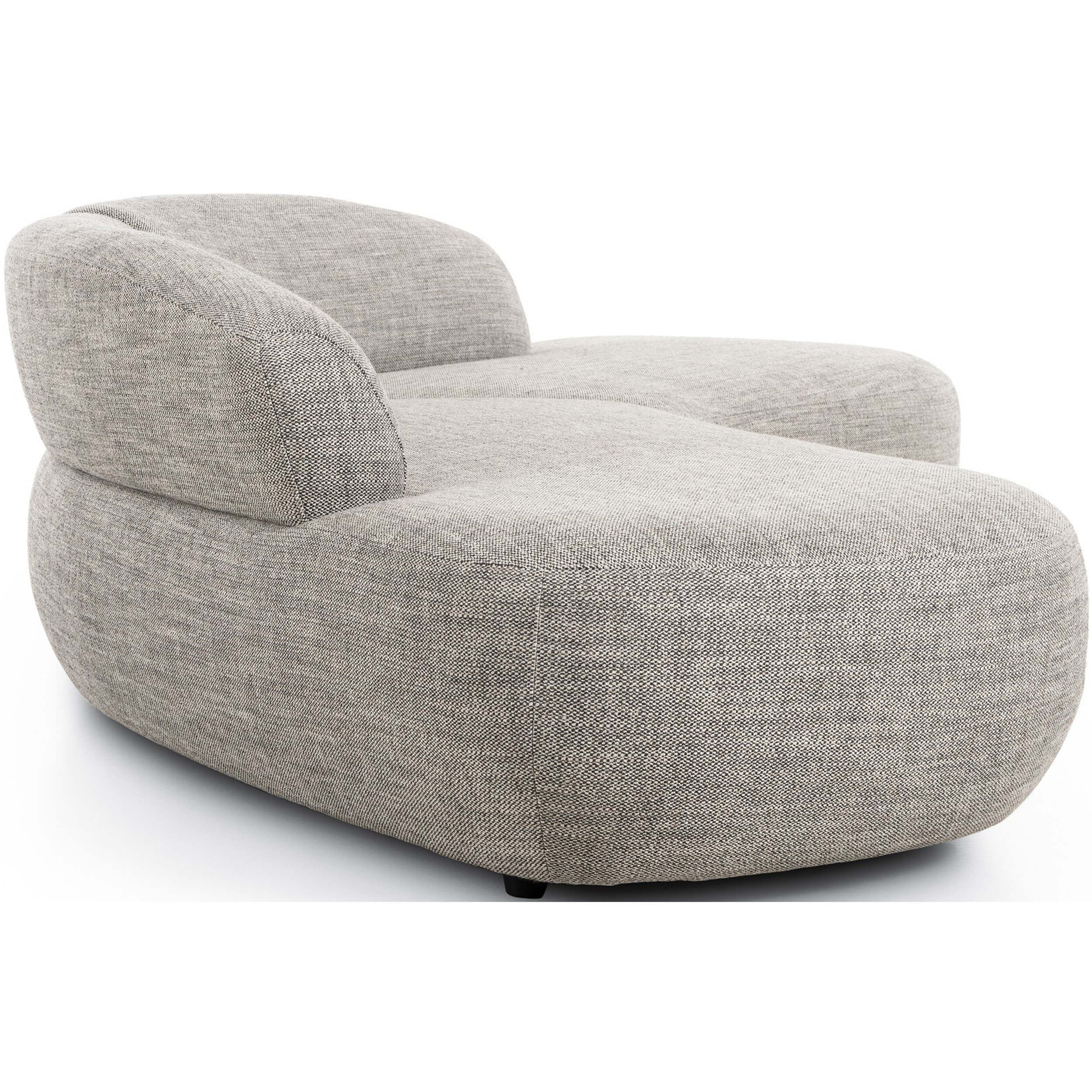 Belen Double Chaise, Thames Coal by Four Hands - Image 3