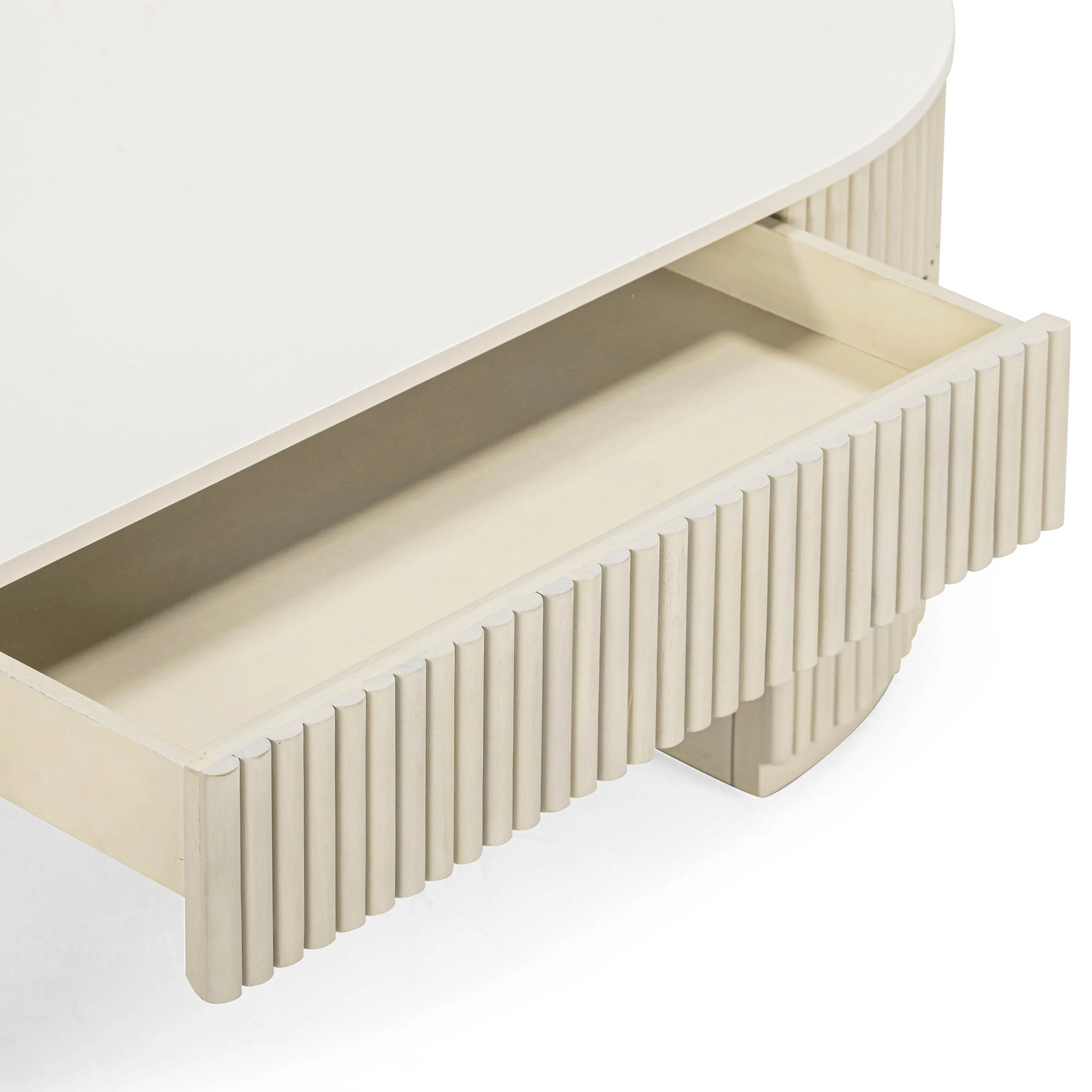 Bella Large Storage Coffee Table,Cream - Image 5