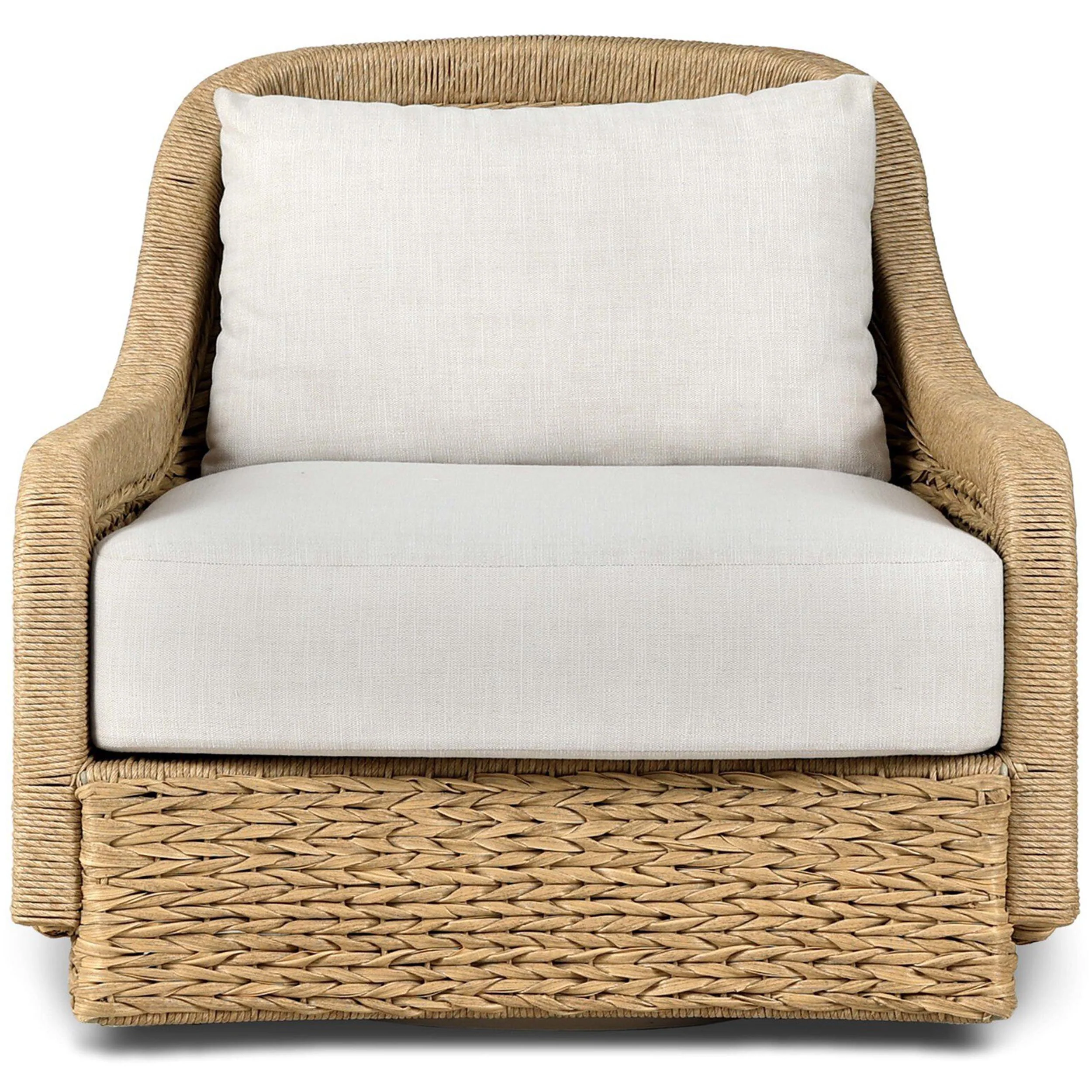 Bellage Outdoor Swivel Chair, Vergo Cream by Four Hands - Image 2