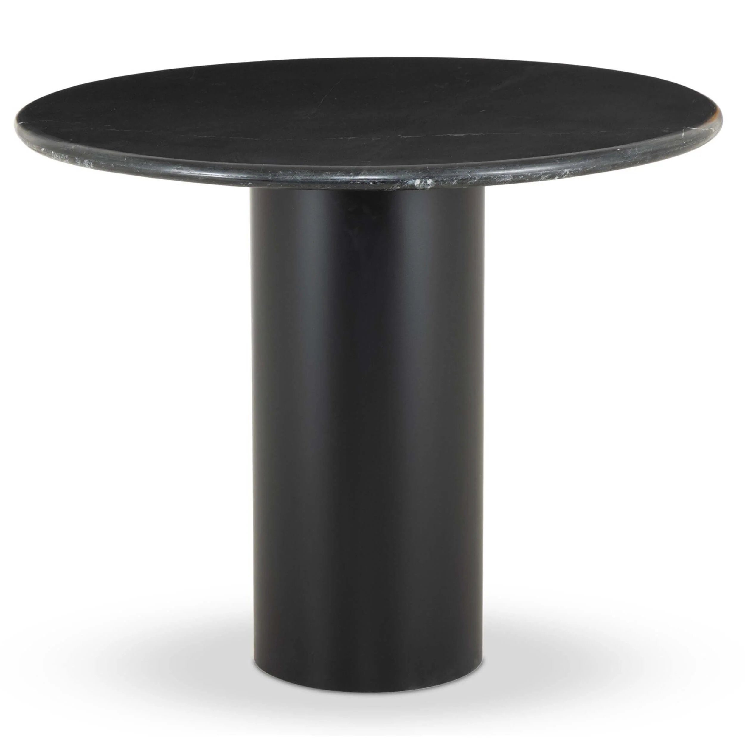 Belle 38" Round Dining Table, Black Marble by Four Hands