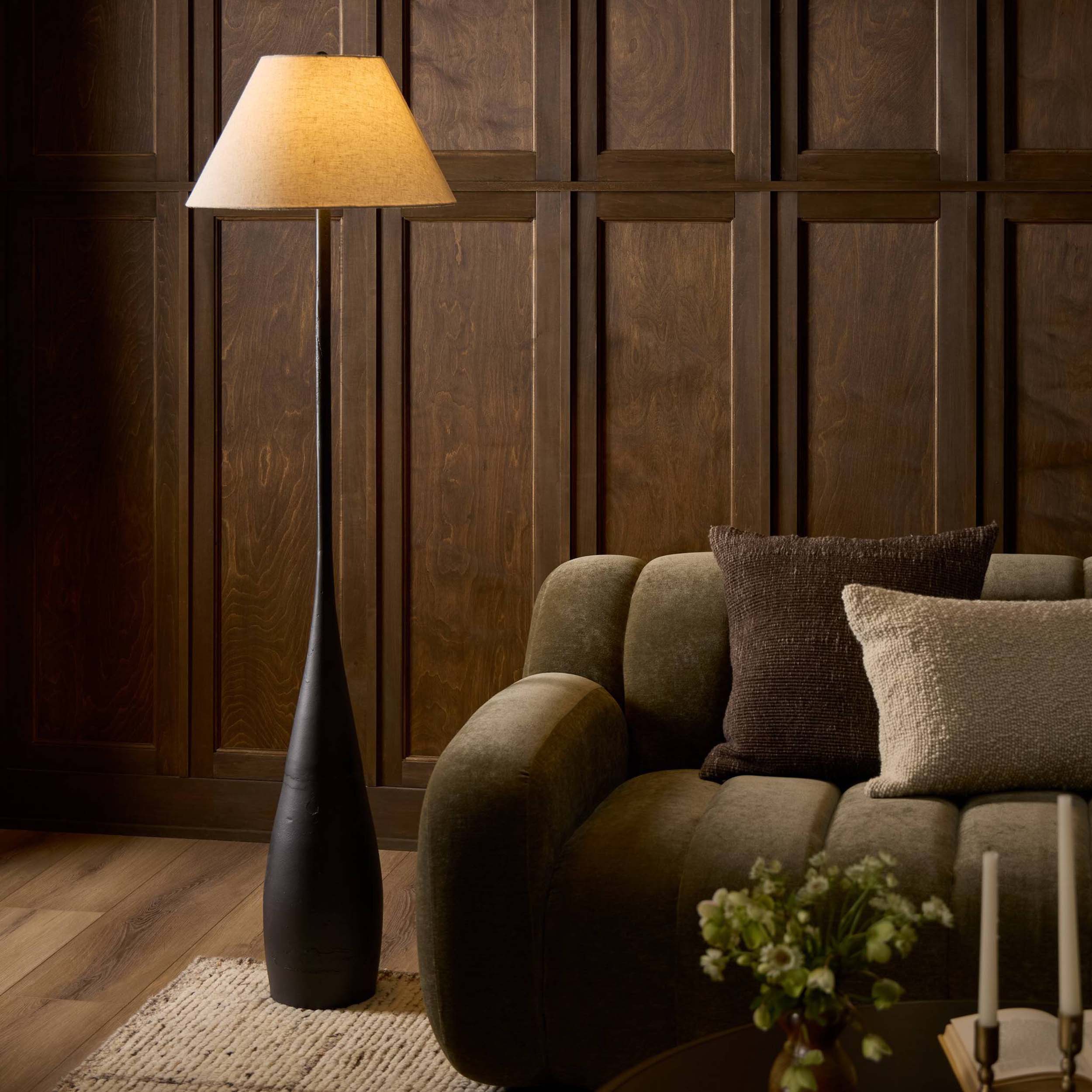 Bellini Floor Lamp, Black by Four Hands - Image 5