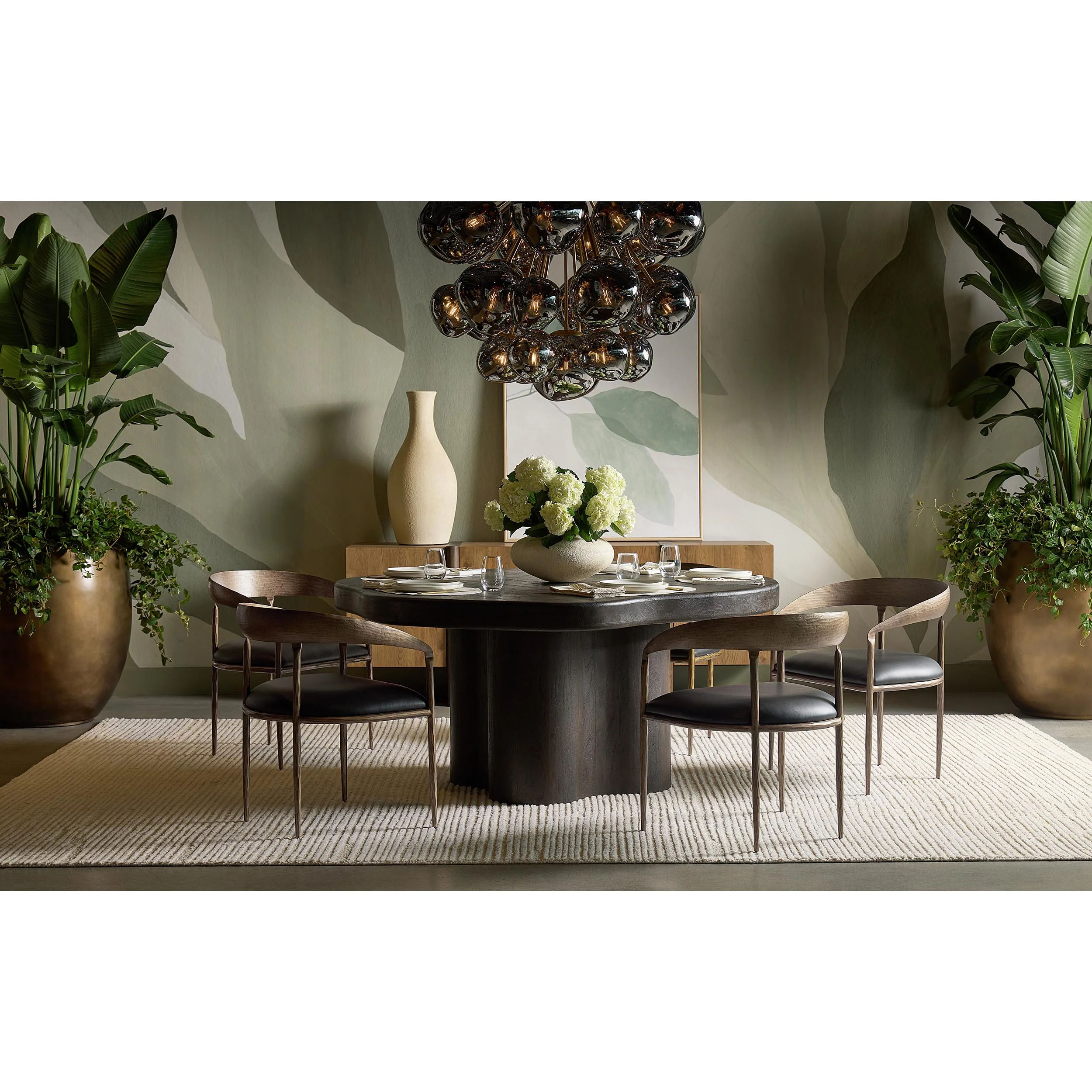Bellona Dining Table, Dark Brown - Image 5