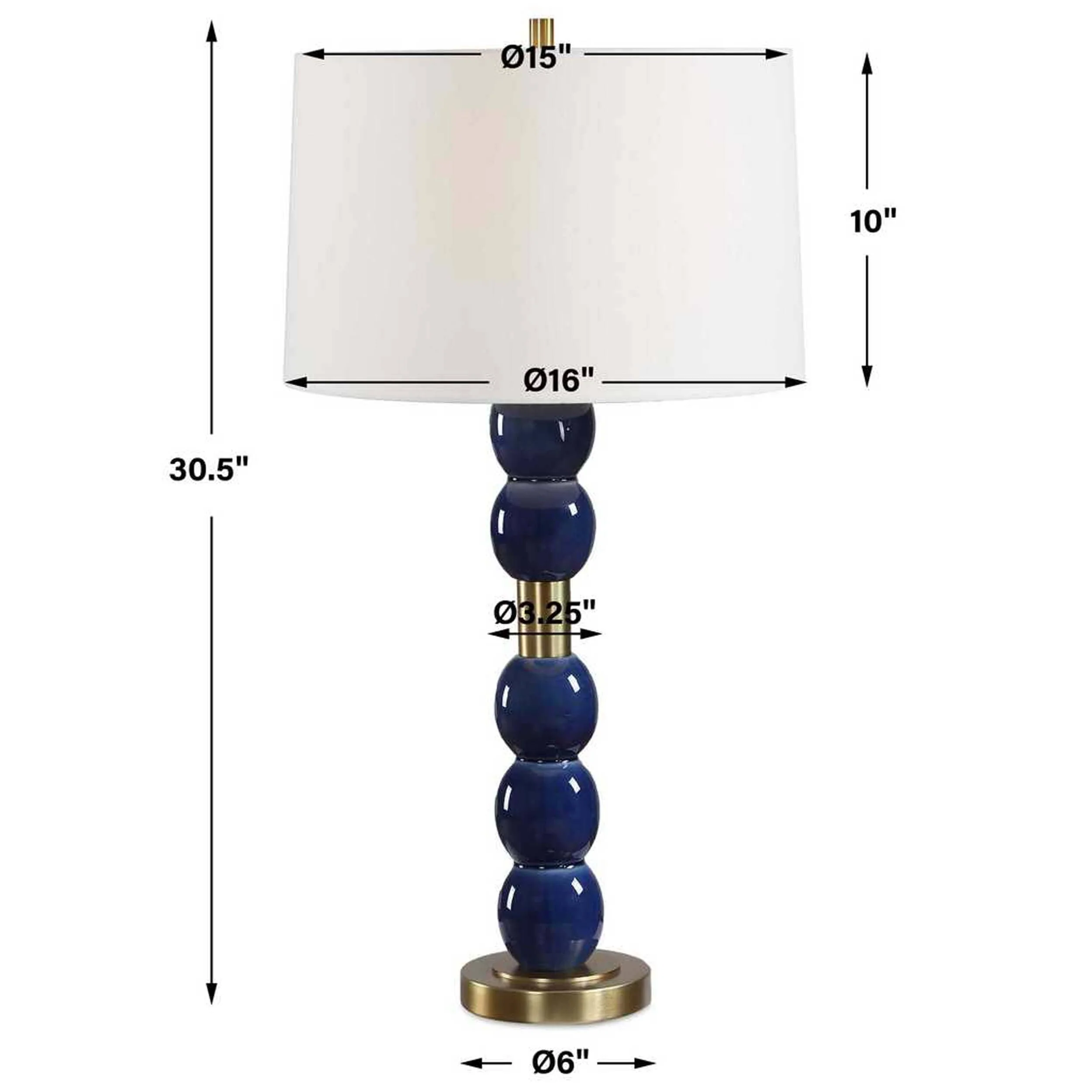 Bellore Table Lamp, Denim Blue - Image 2