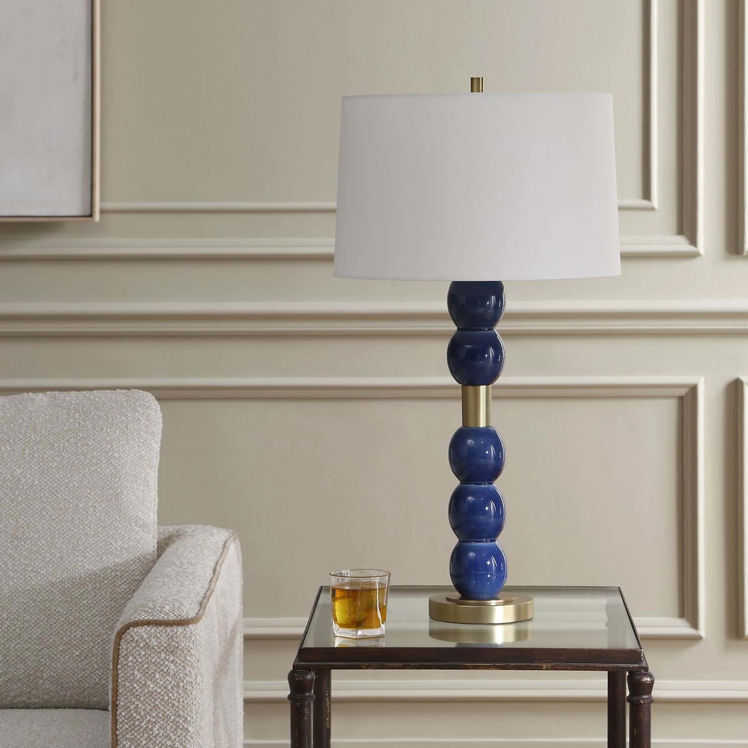 Bellore Table Lamp, Denim Blue - Image 3