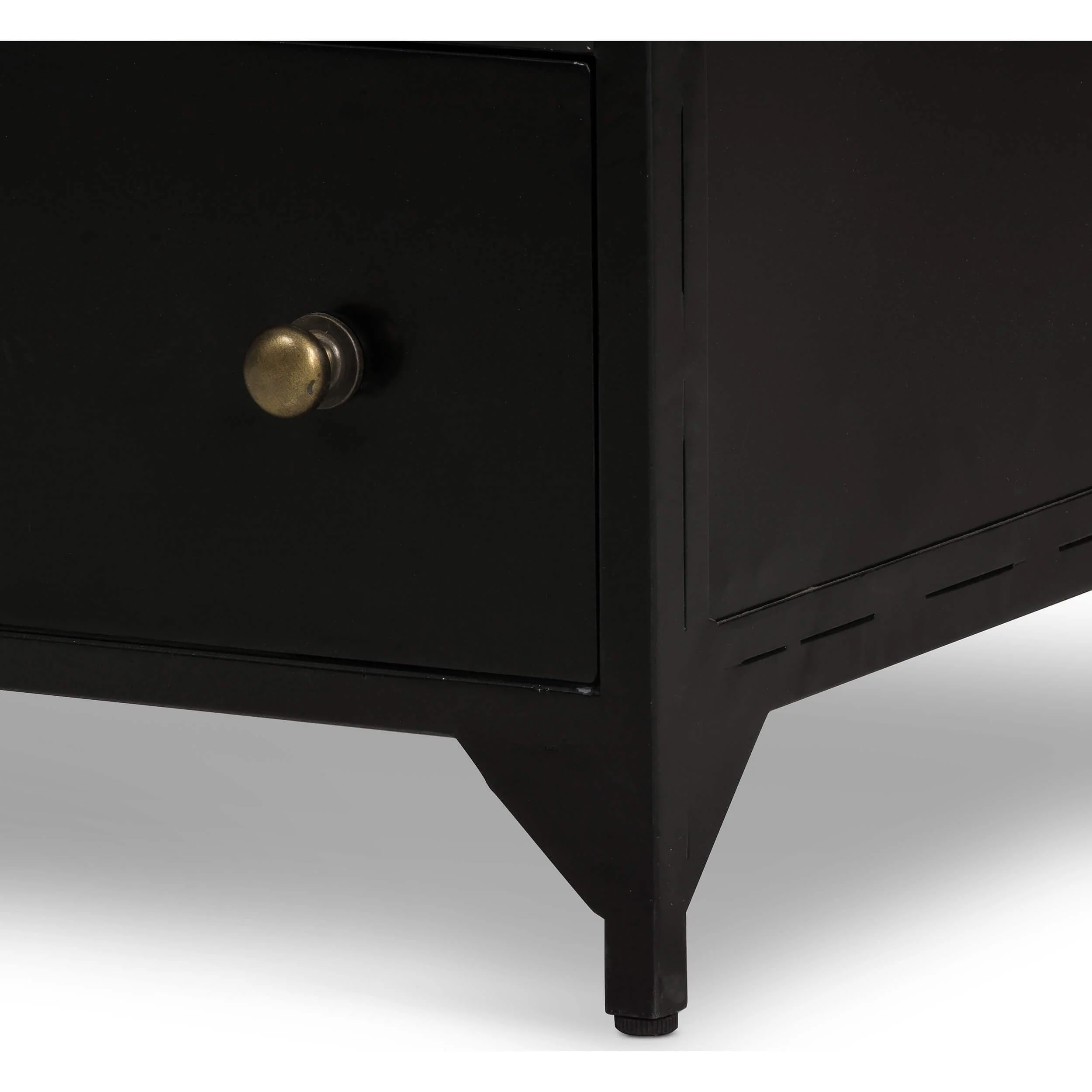 Belmont Storage Nightstand, Small, Black by Four Hands - Image 10