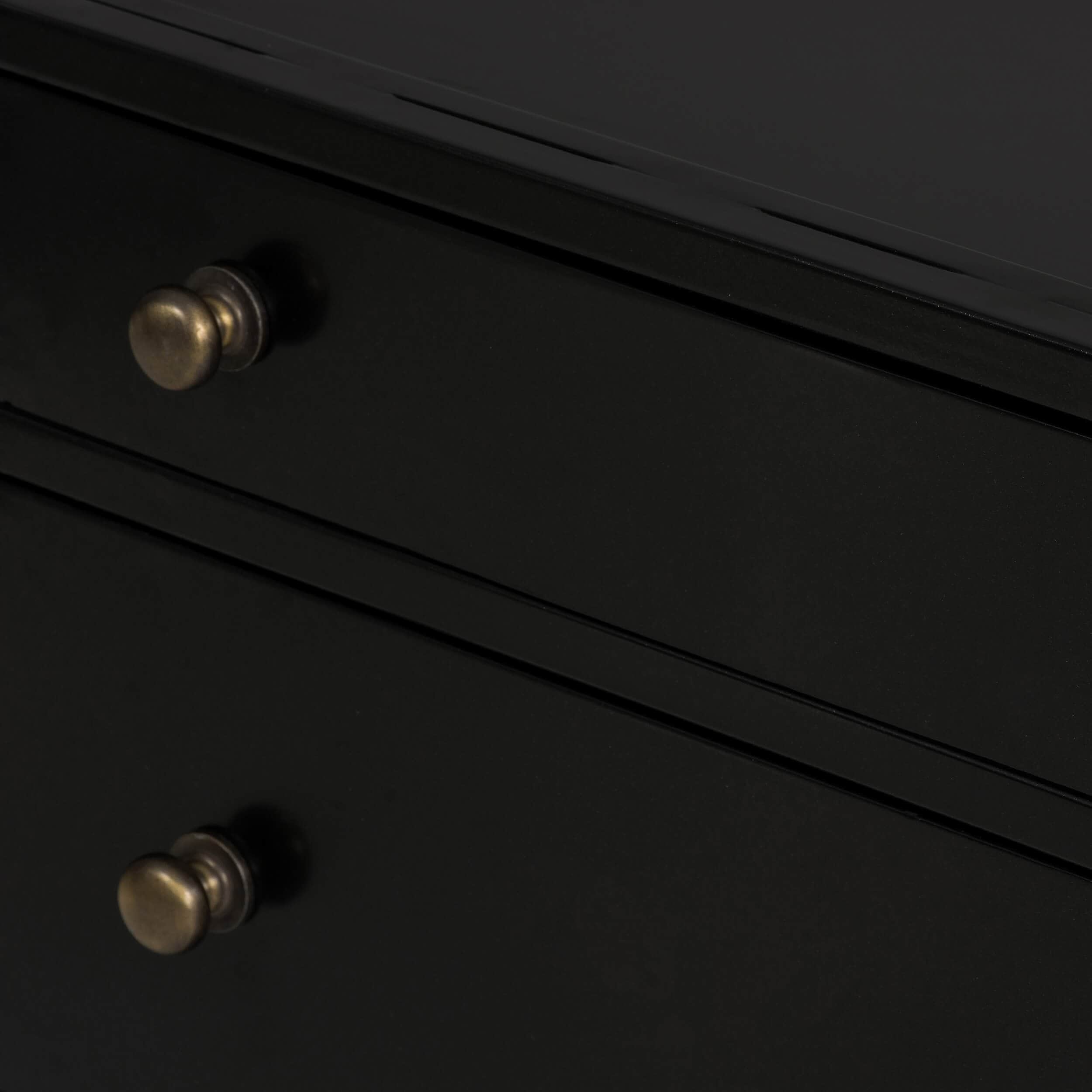 Belmont Storage Nightstand, Small, Black by Four Hands - Image 8