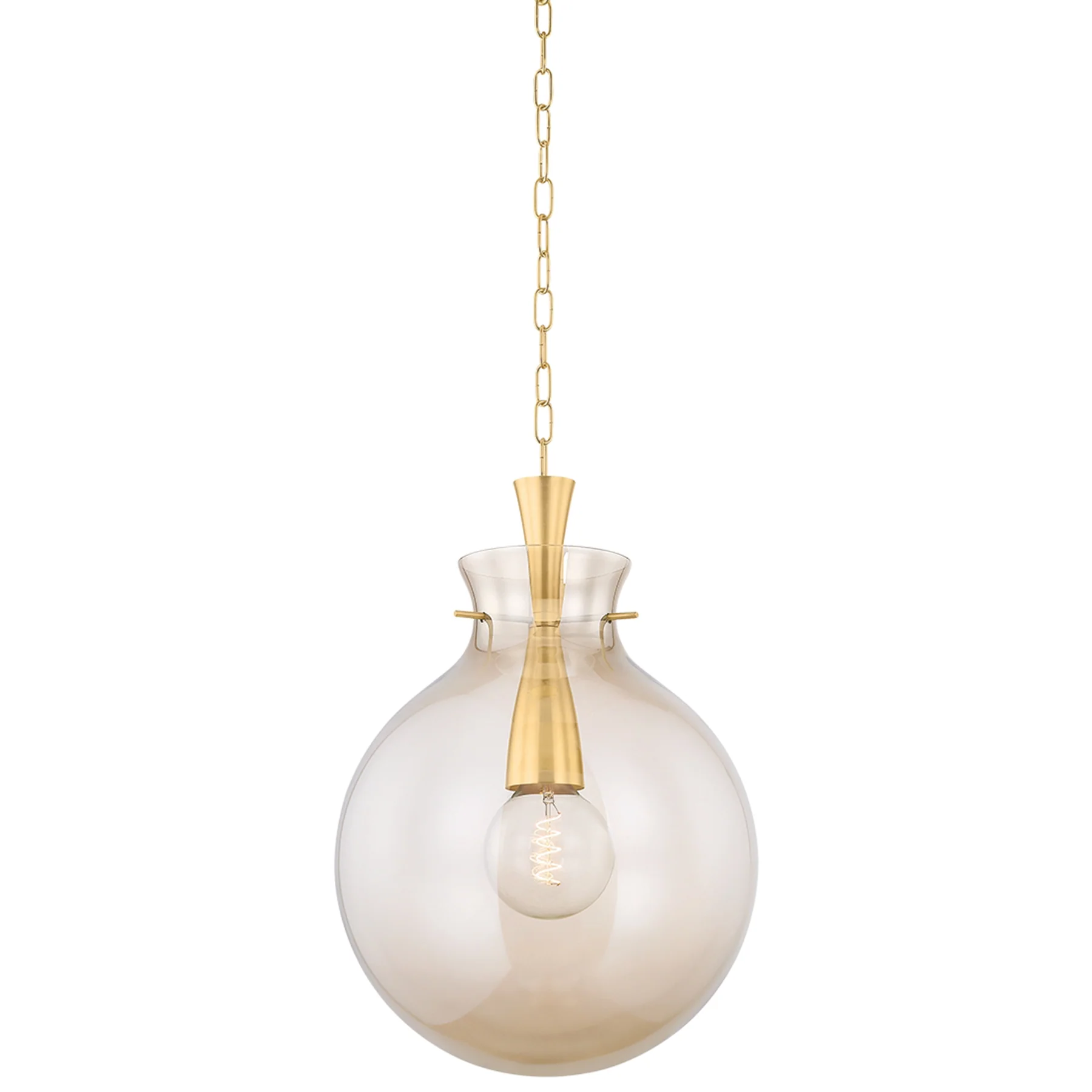 Benita Pendant, Aged Brass - Image 4