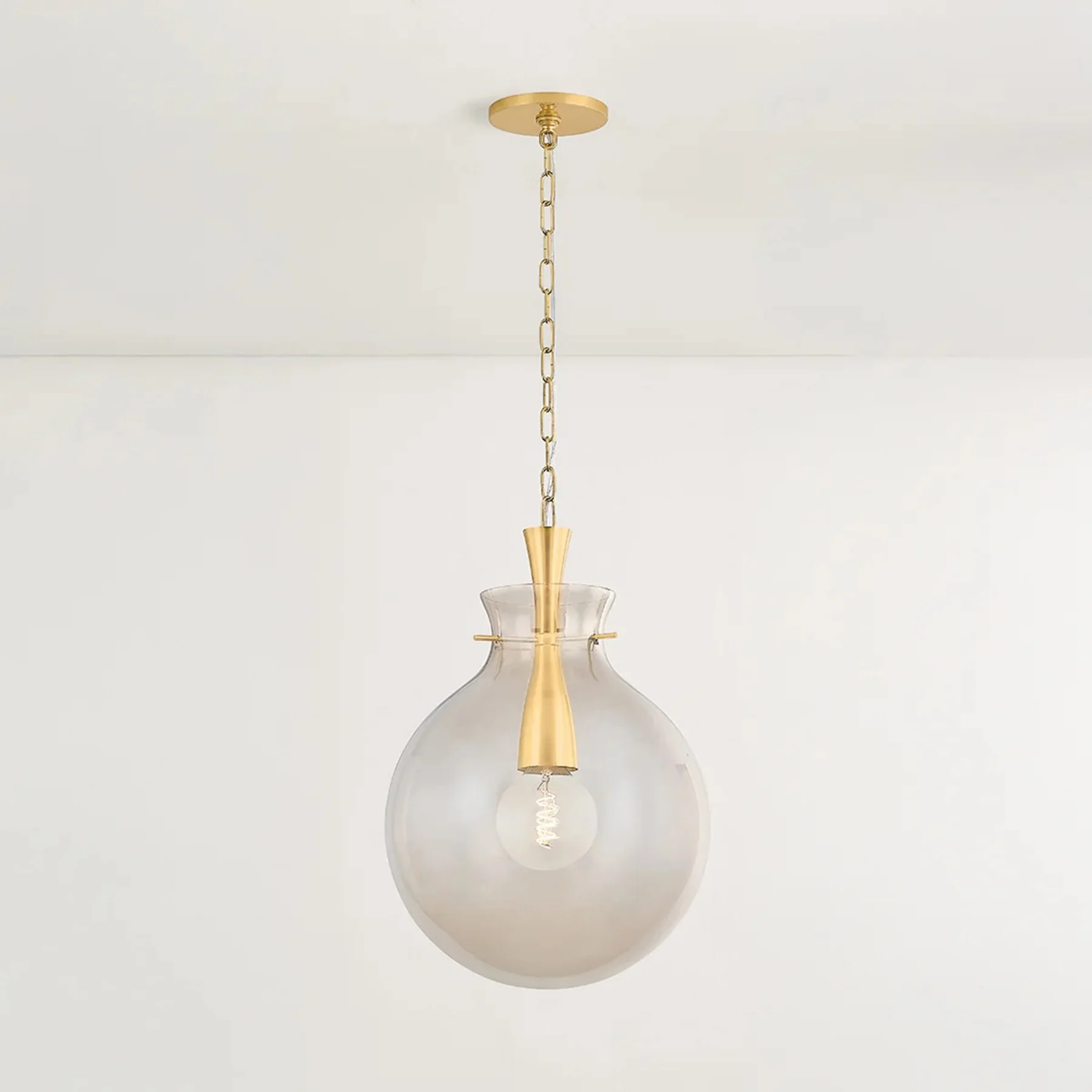 Benita Pendant, Aged Brass - Image 5