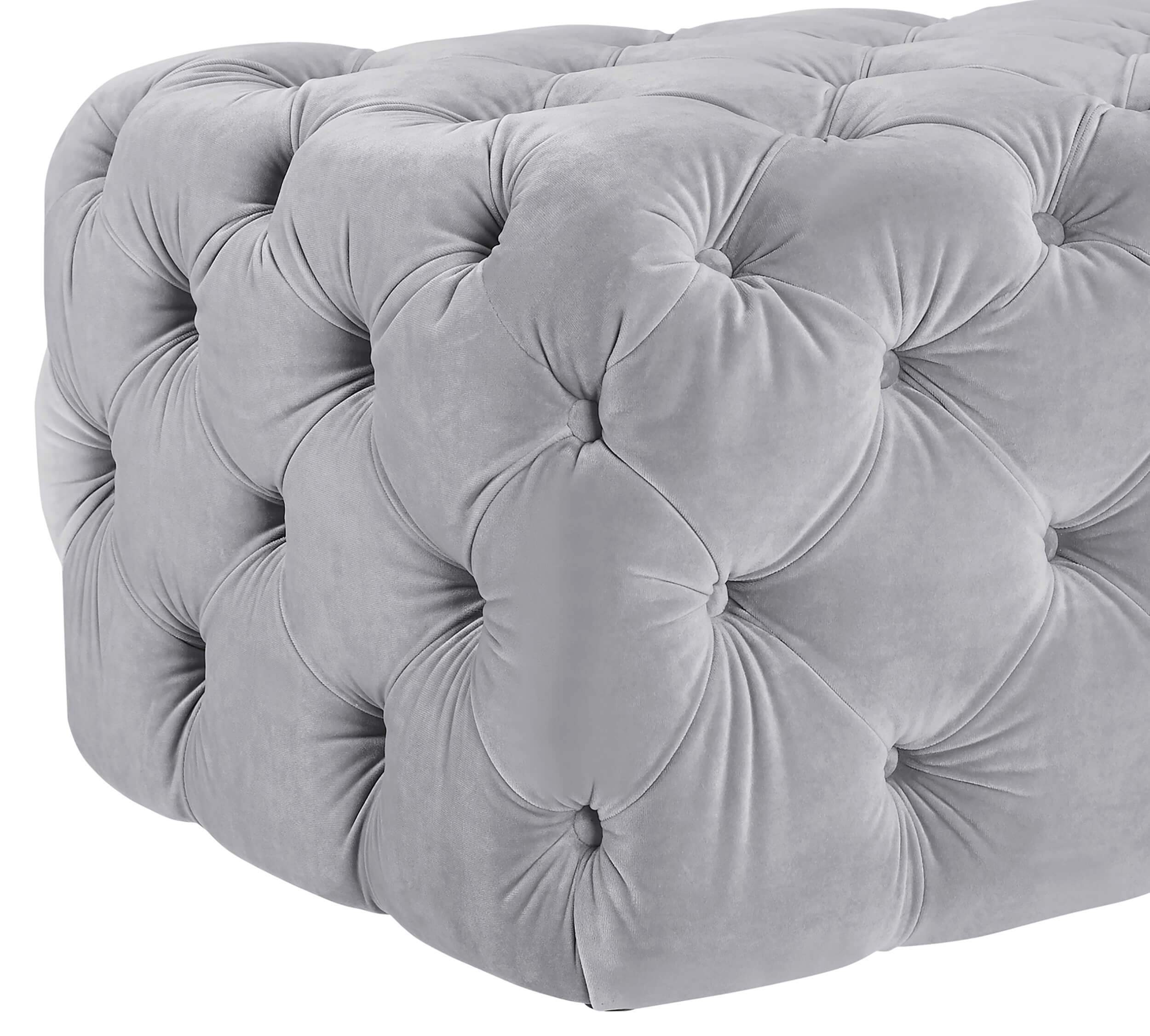 Kaylee Ottoman, Gray - Image 3