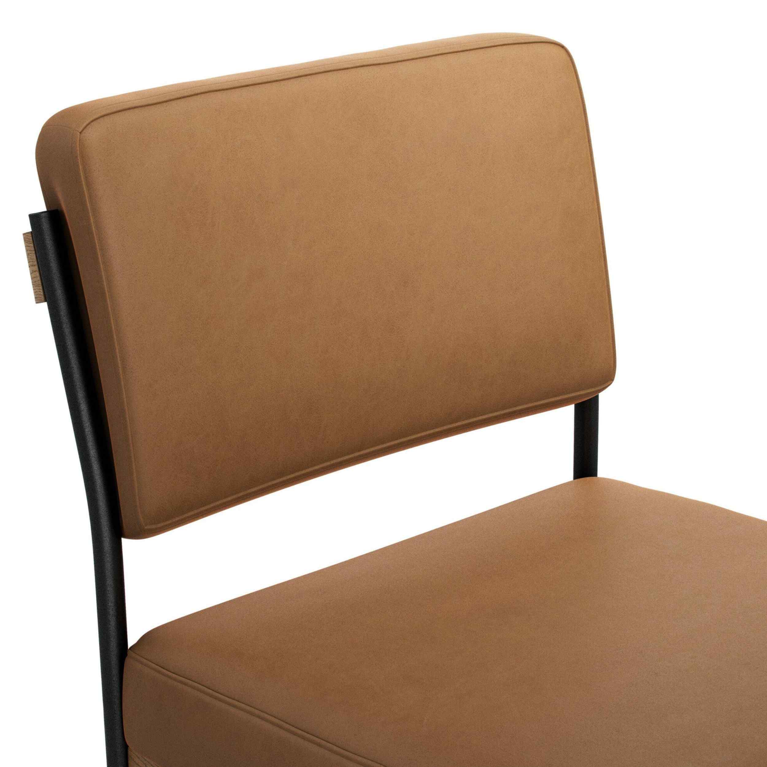 Benton Leather Dining Chair, Maestro Camel, Set of 2 by Four Hands - Image 4