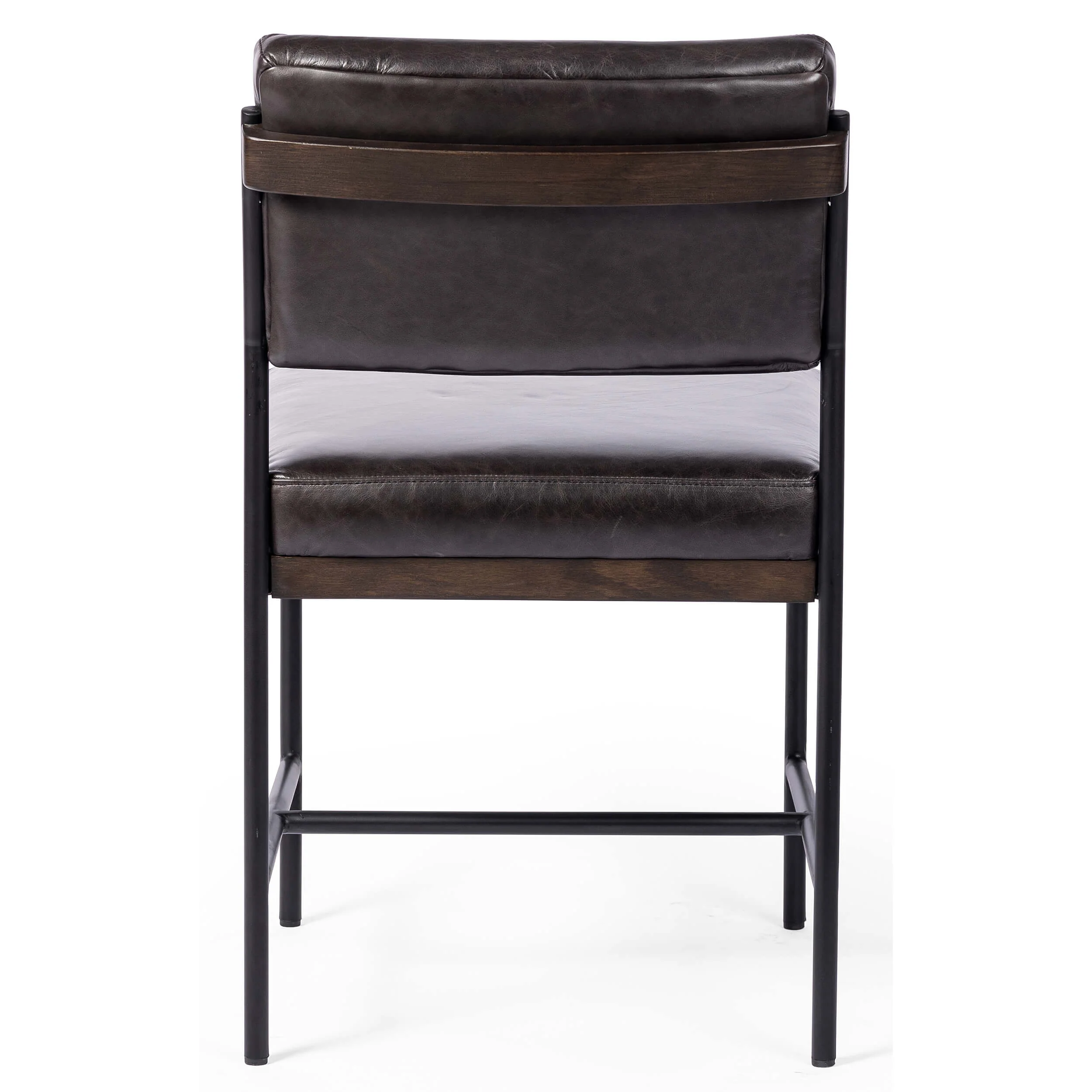 Benton Leather Dining Chair, Sonoma Black, Set of 2 by Four Hands - Image 4