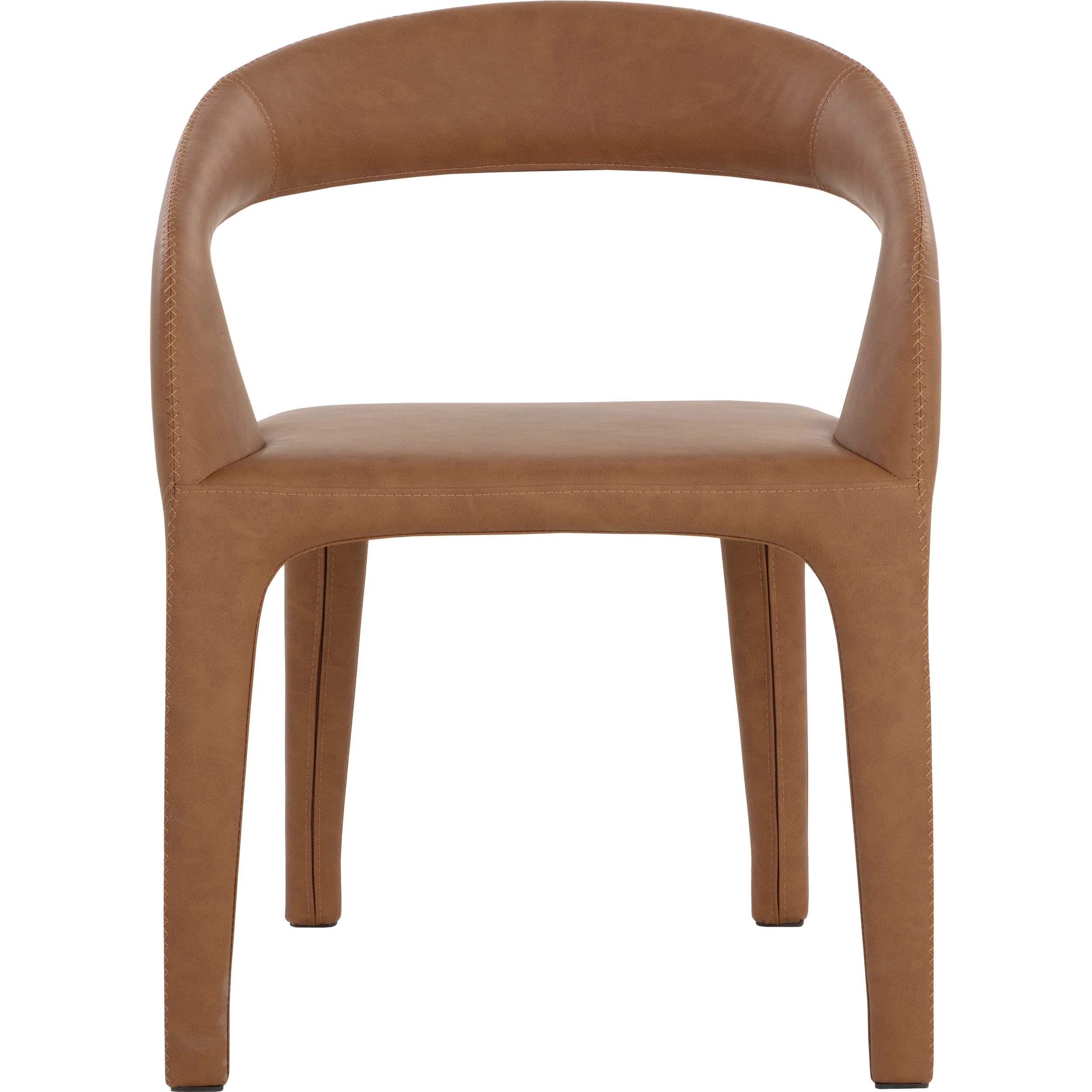 Atkia Arm Chair, Milliken Cognac, Set of 2 - Image 2