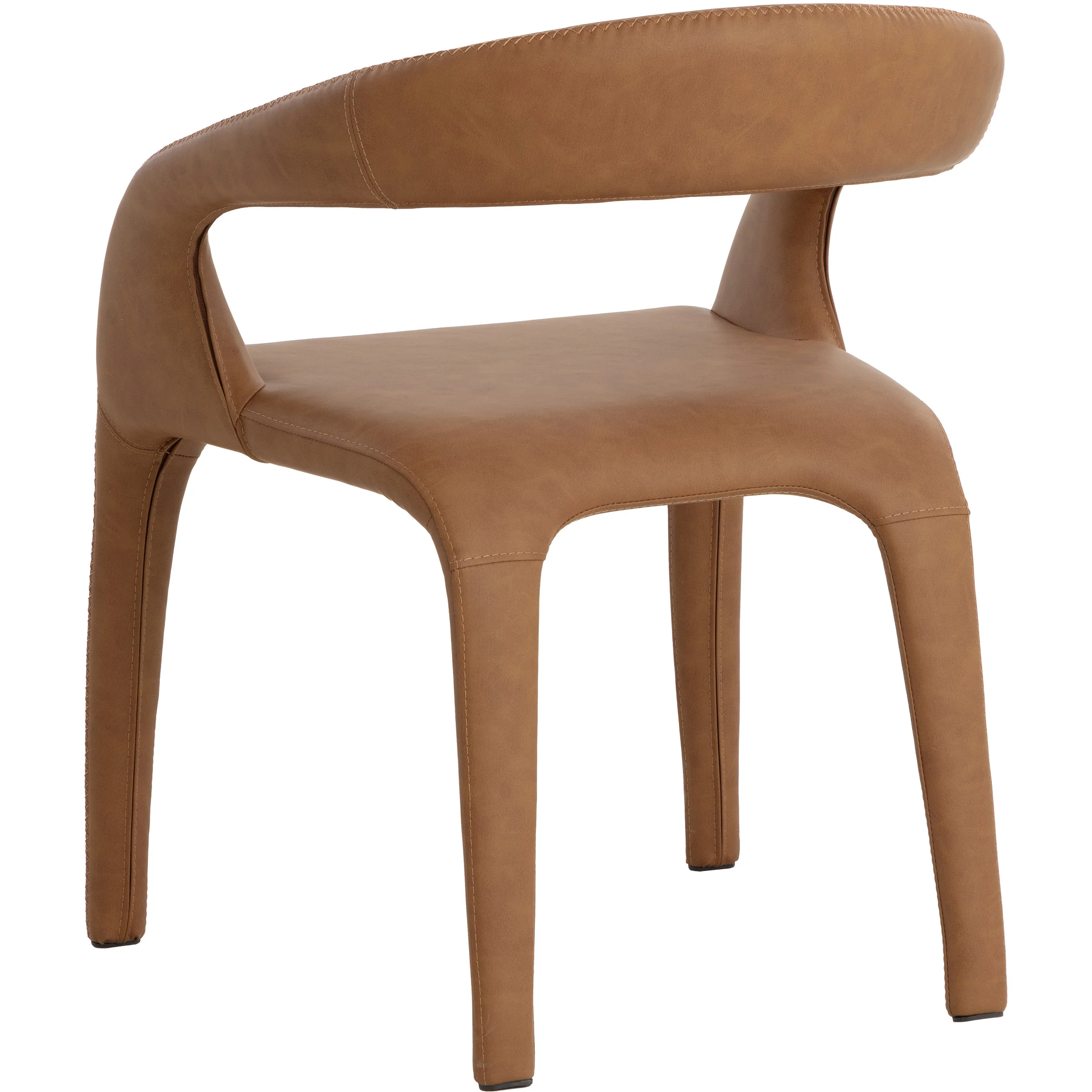 Atkia Arm Chair, Milliken Cognac, Set of 2 - Image 4