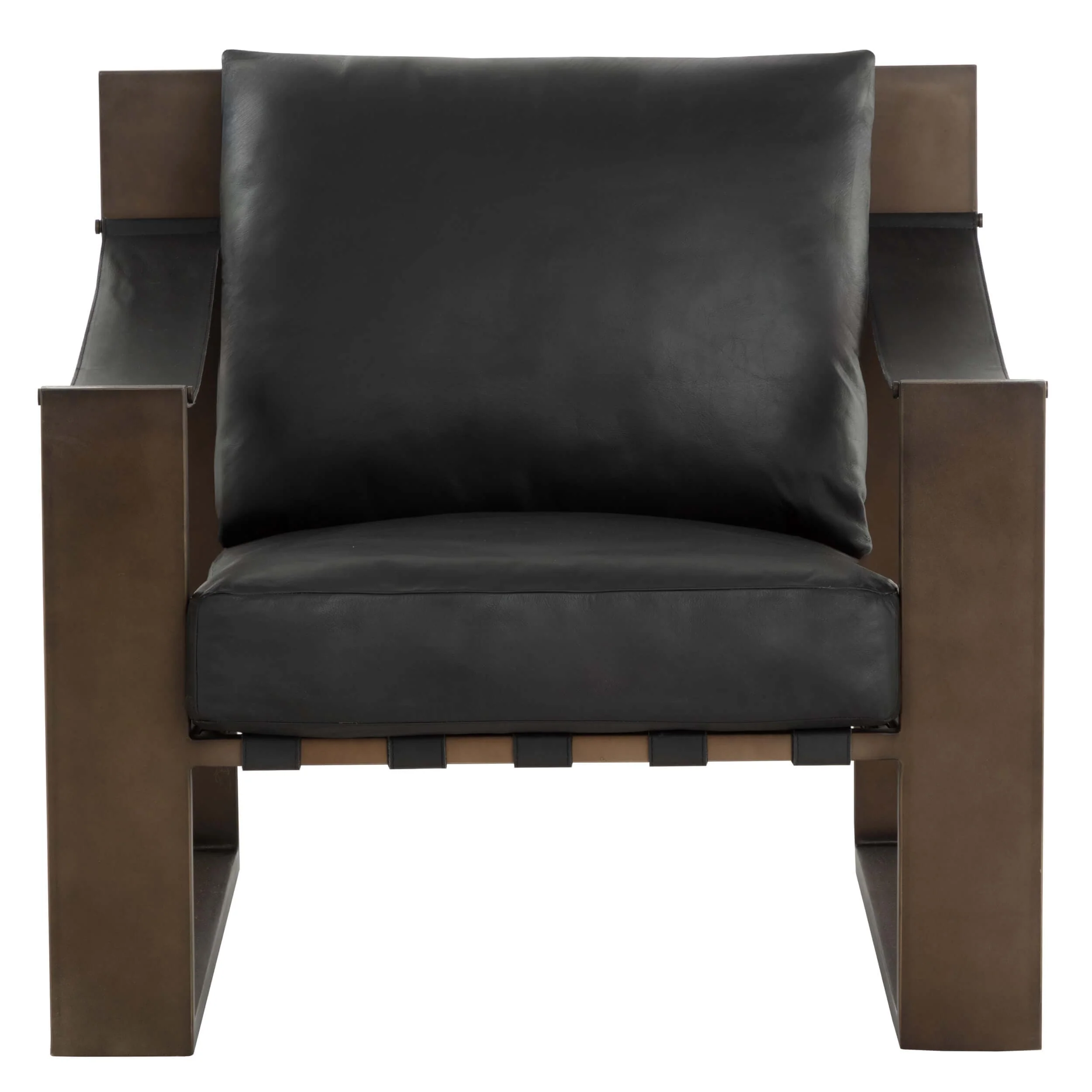 Berke Lounge Chair, Antique Bronze - Image 2
