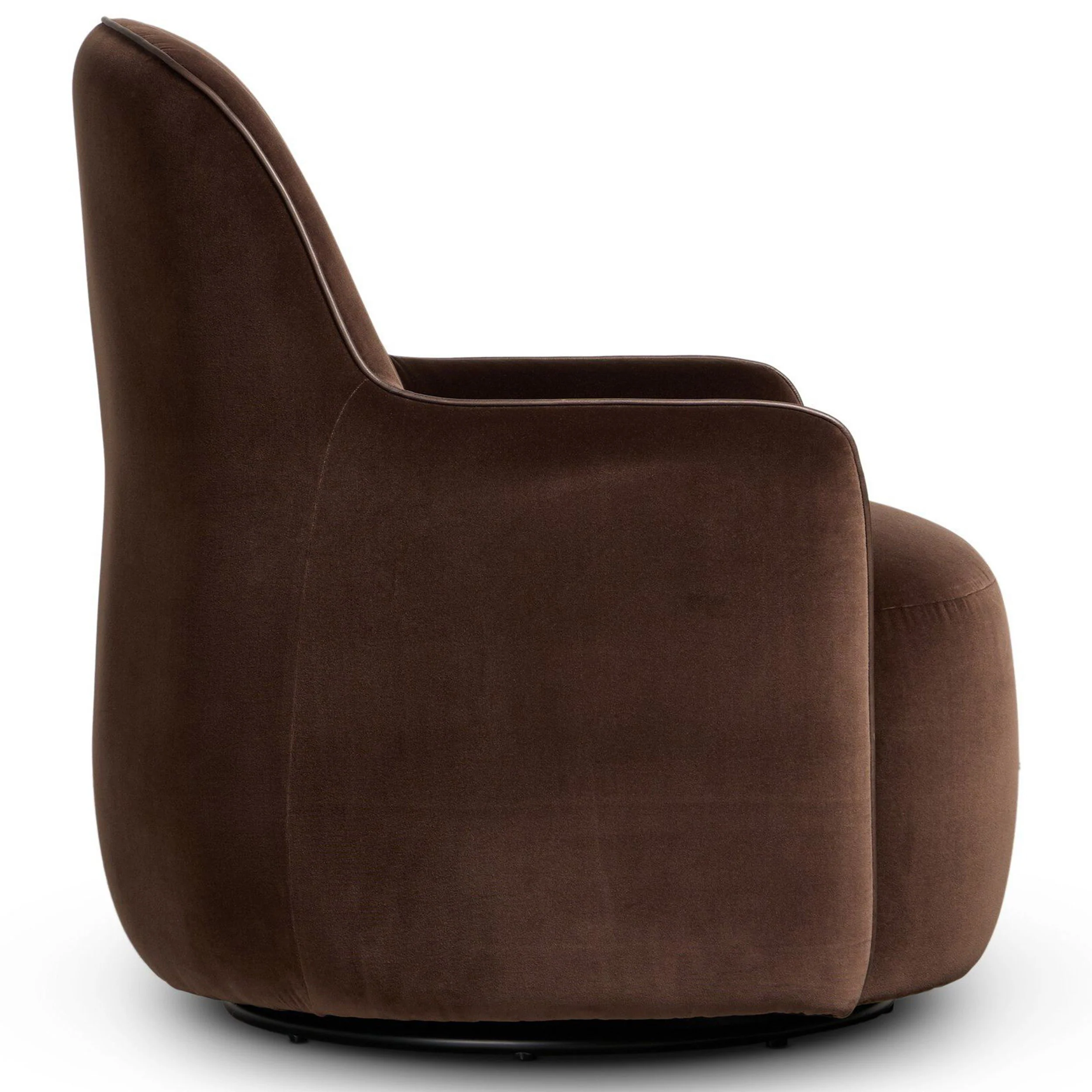 Berkley Swivel Chair, Surrey Cocoa by Four Hands - Image 3