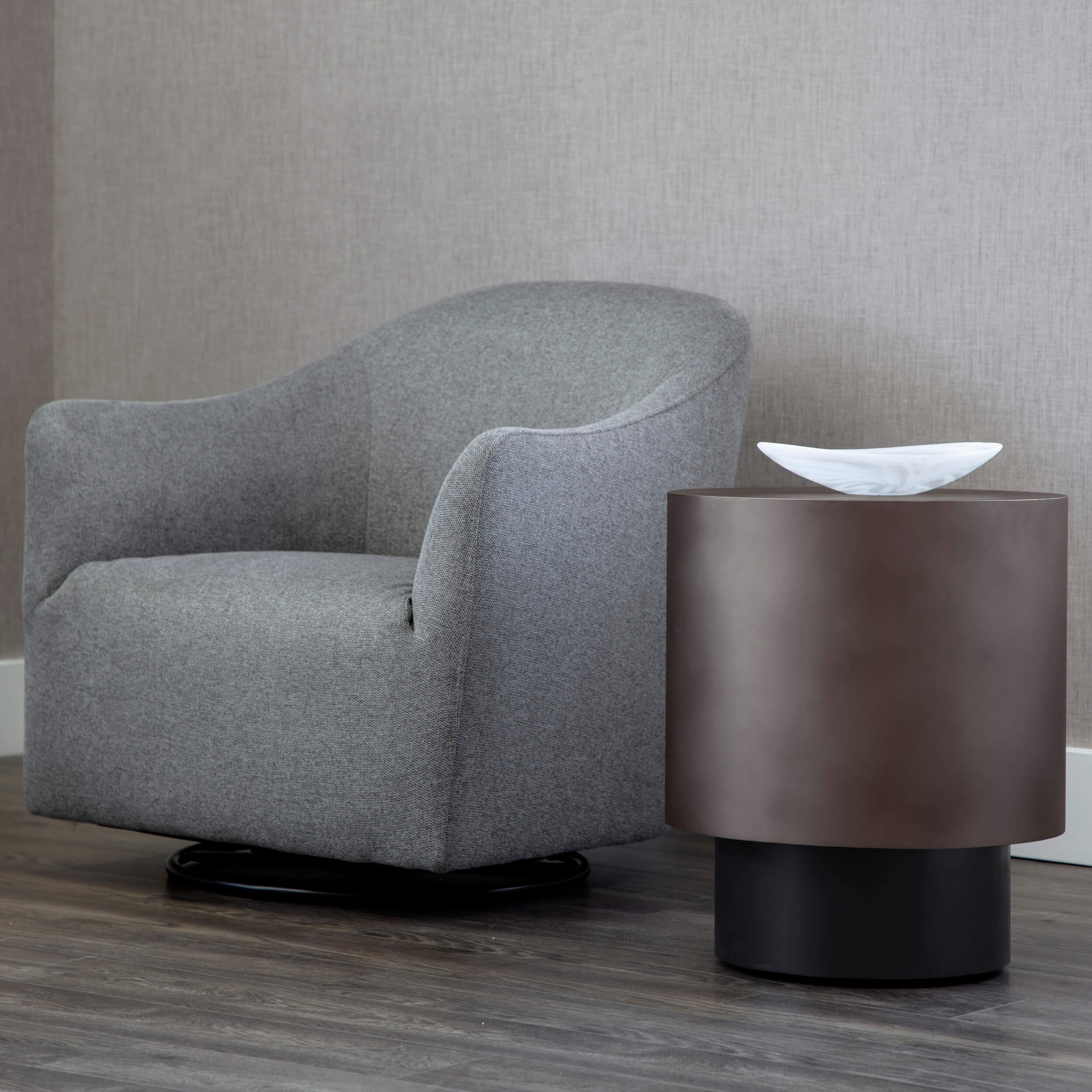 Bernaby End Table, Gunmetal - Image 5