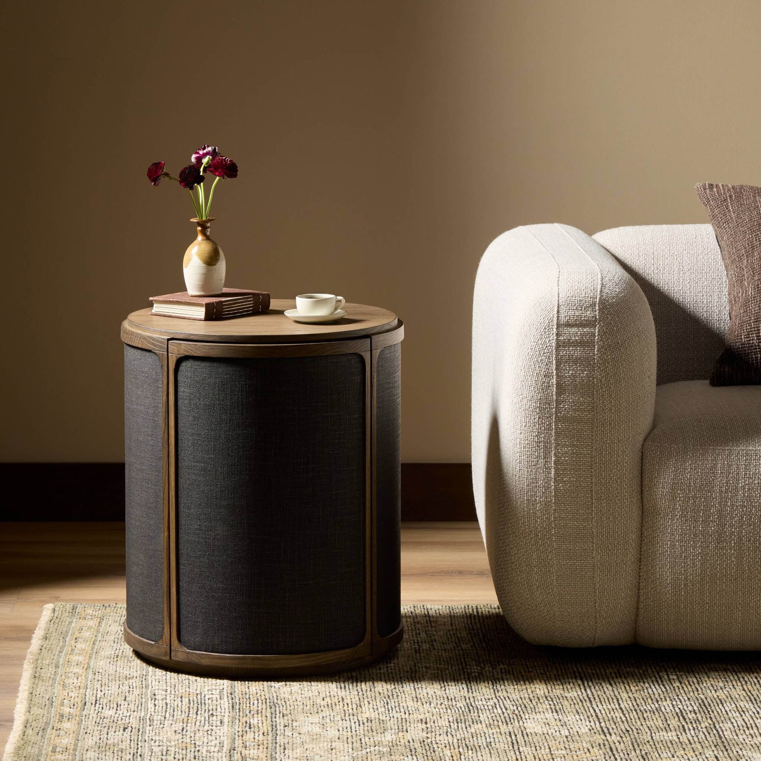Bertie End Table, Saddle Brown by Four Hands - Image 7