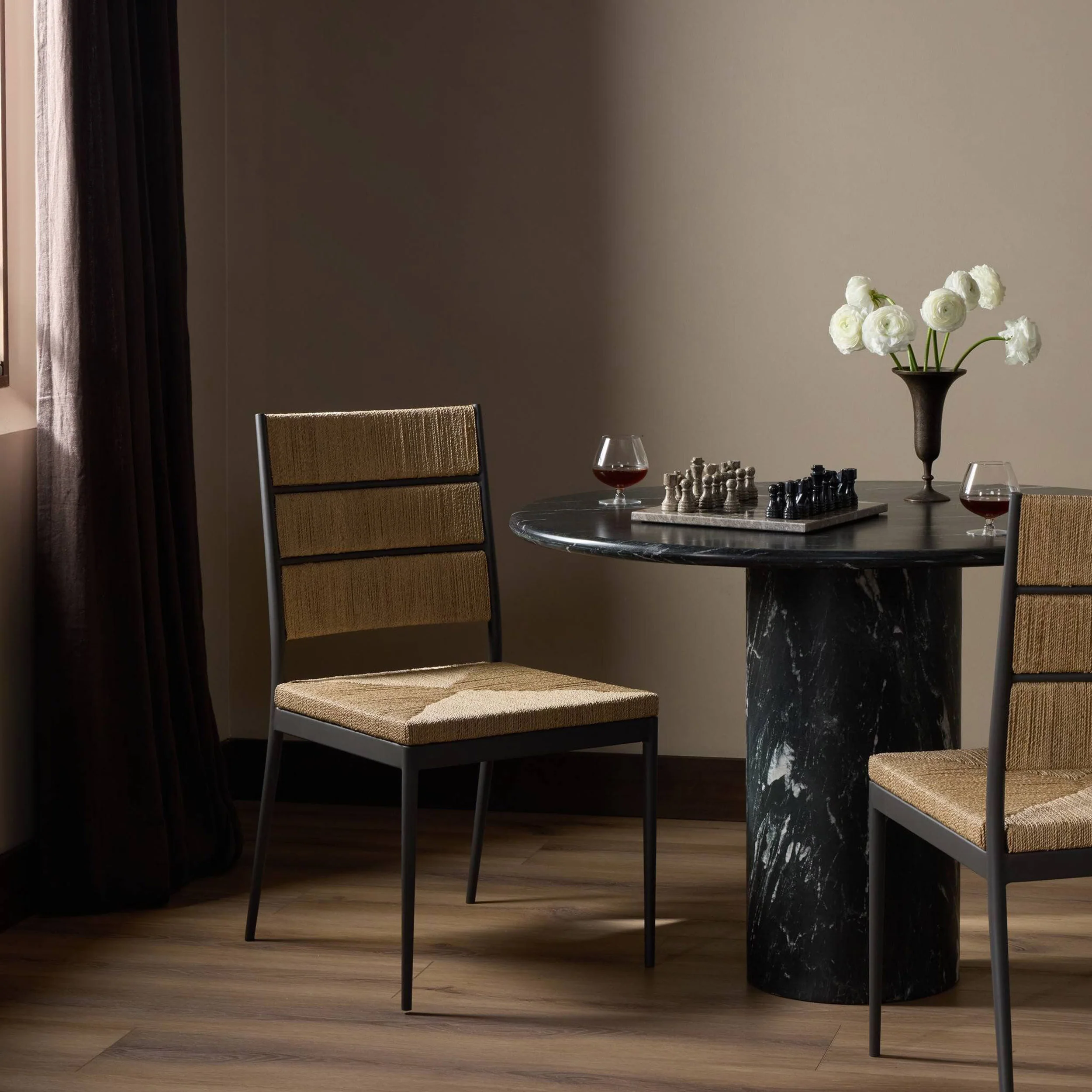 Beryl Dining Chair, Dark Gunmetal, Set of 2 by Four Hands - Image 7