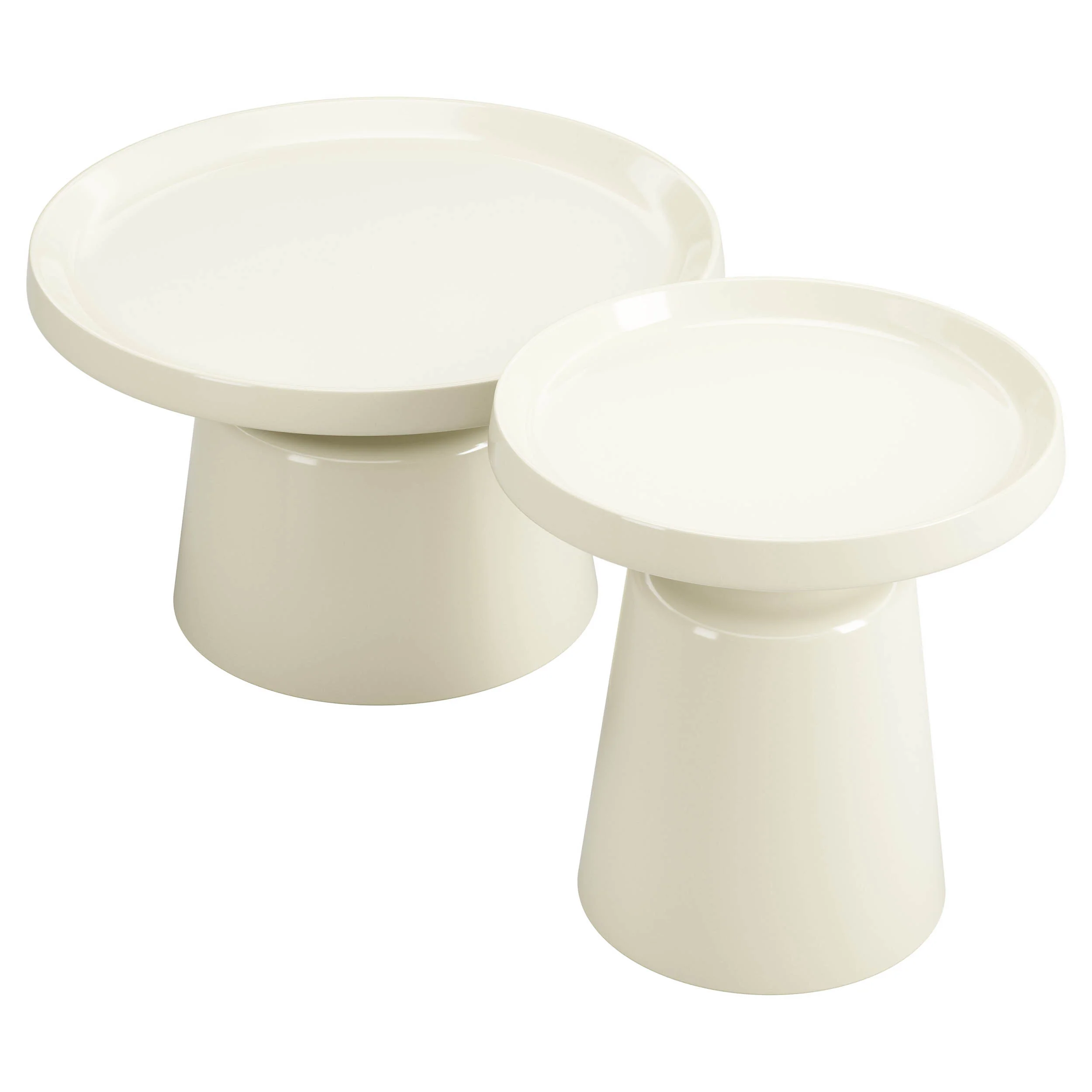 Beurre Coffee Table Set, Ivory - Image 4