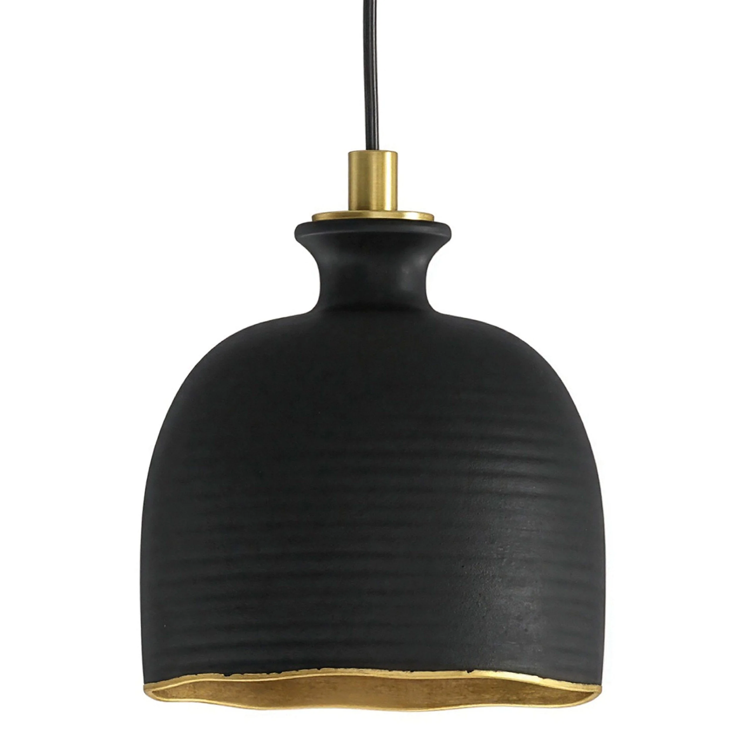 Bianca Ceramic Pendant, Black - Image 2