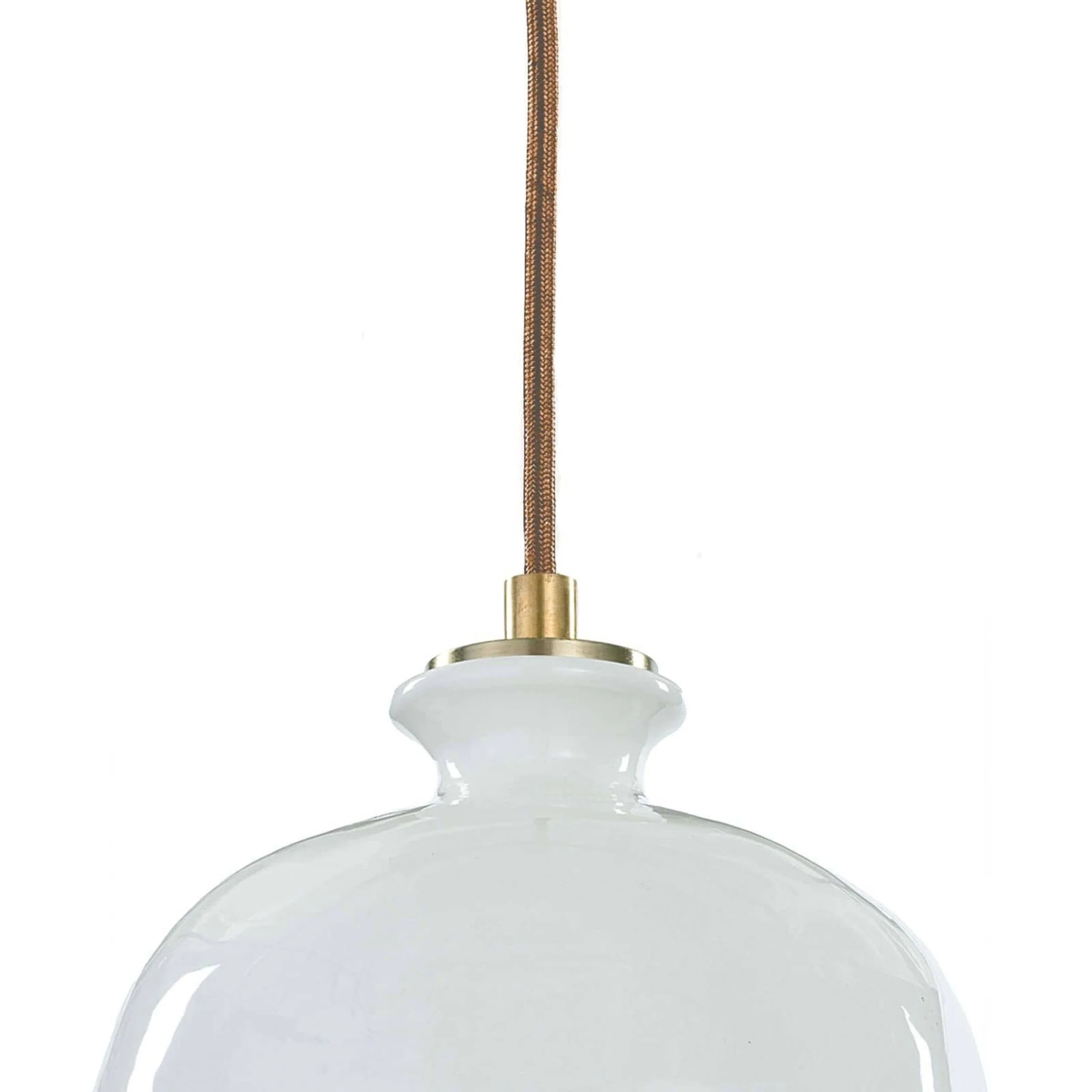 Bianca Ceramic Pendant, White - Image 2