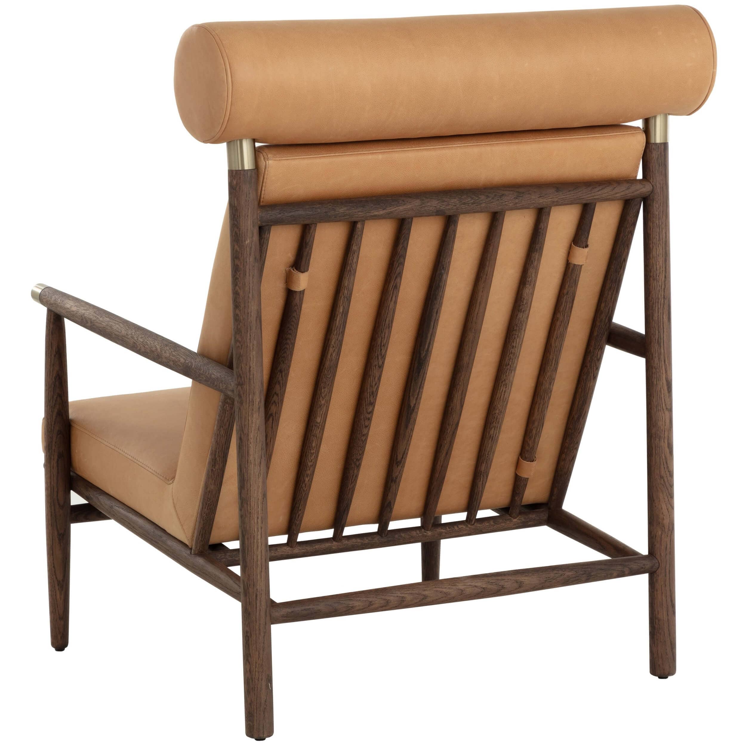 Biko Leather Chair, Sahara Camel - Image 4