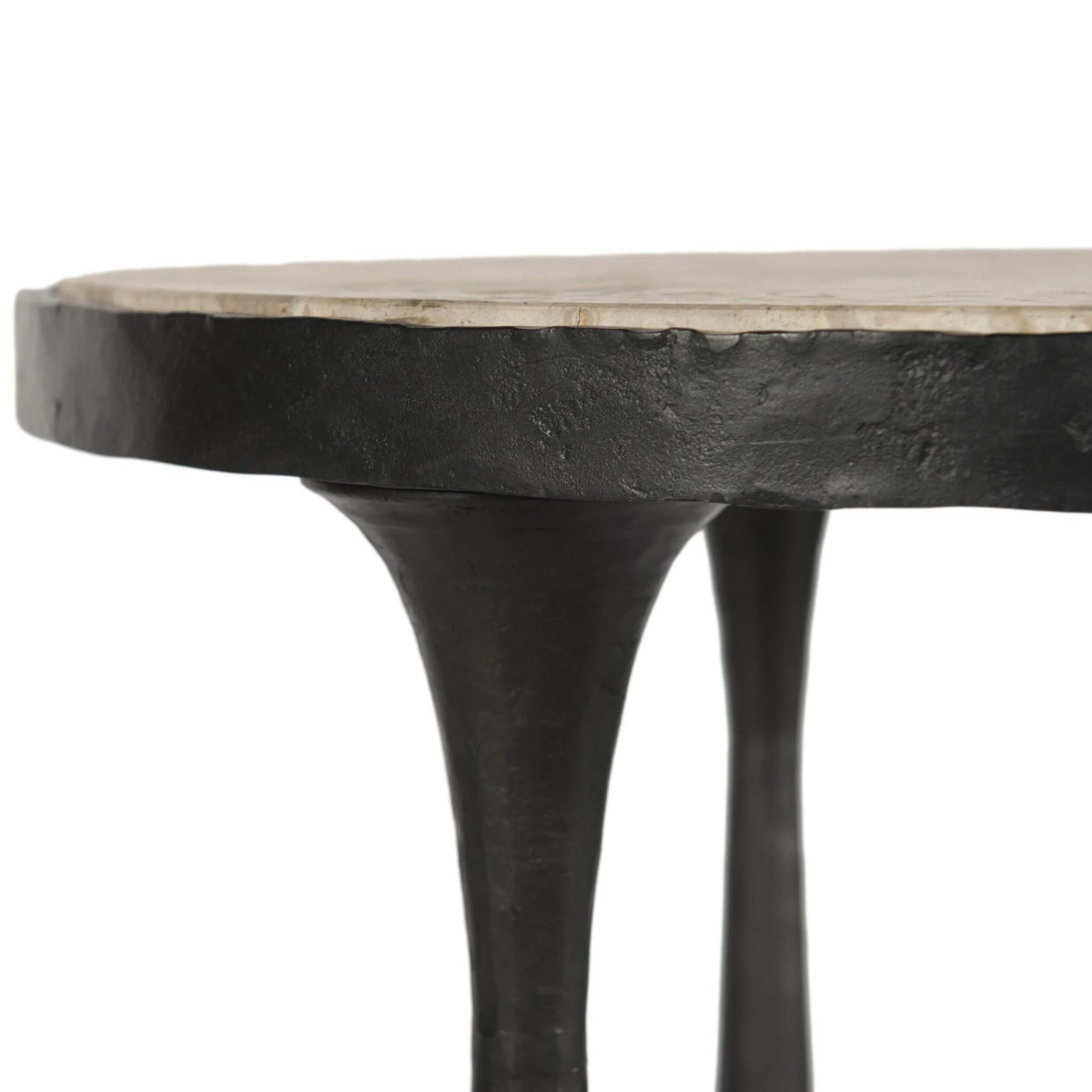 Billings End Table, Fossil Marble by Amber Lewis x Four Hands - Image 4