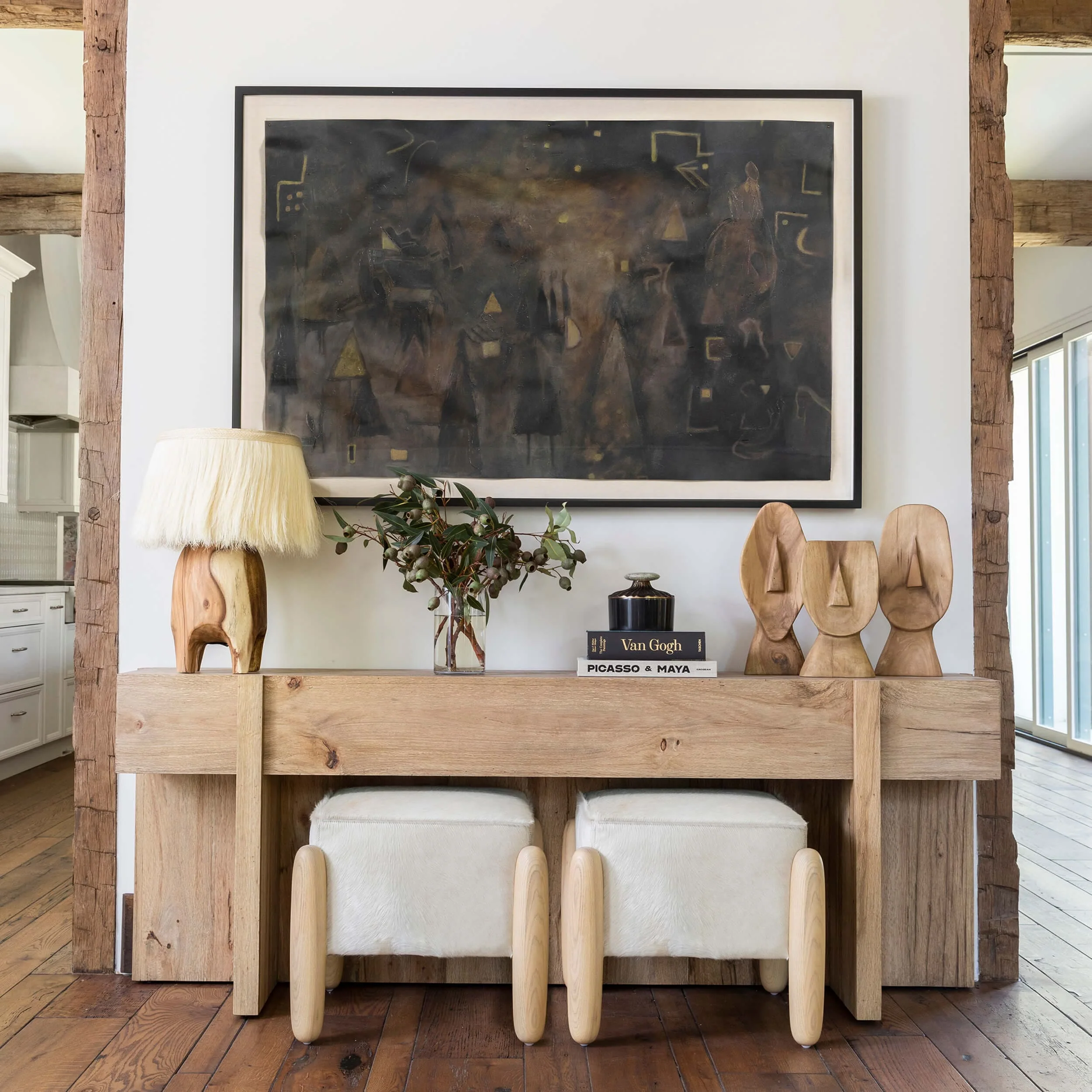 Bingham Console Table, Rustic Oak by Four Hands - Image 5