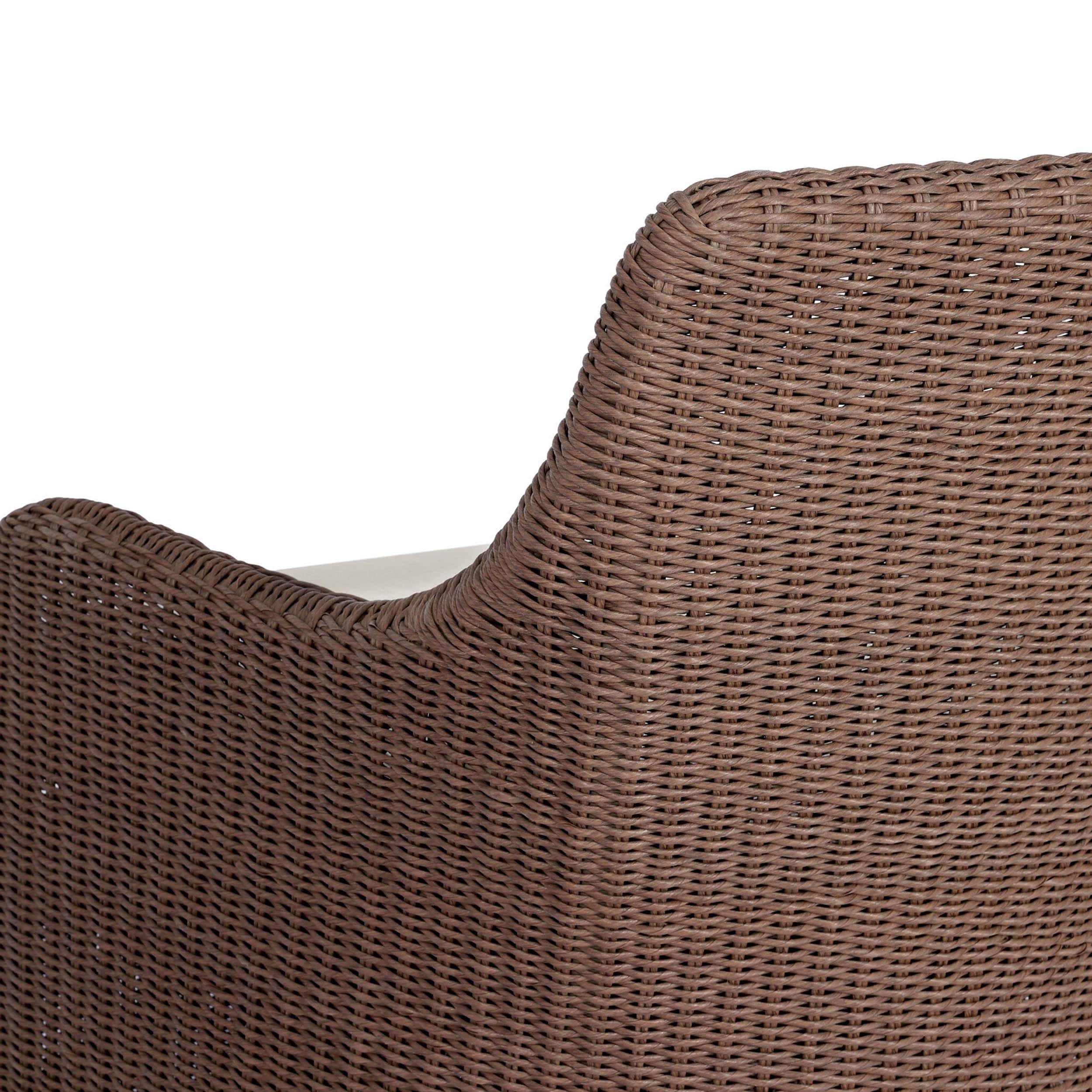 Blaire Outdoor Swivel Chair, Tanned Weave by Four Hands - Image 7