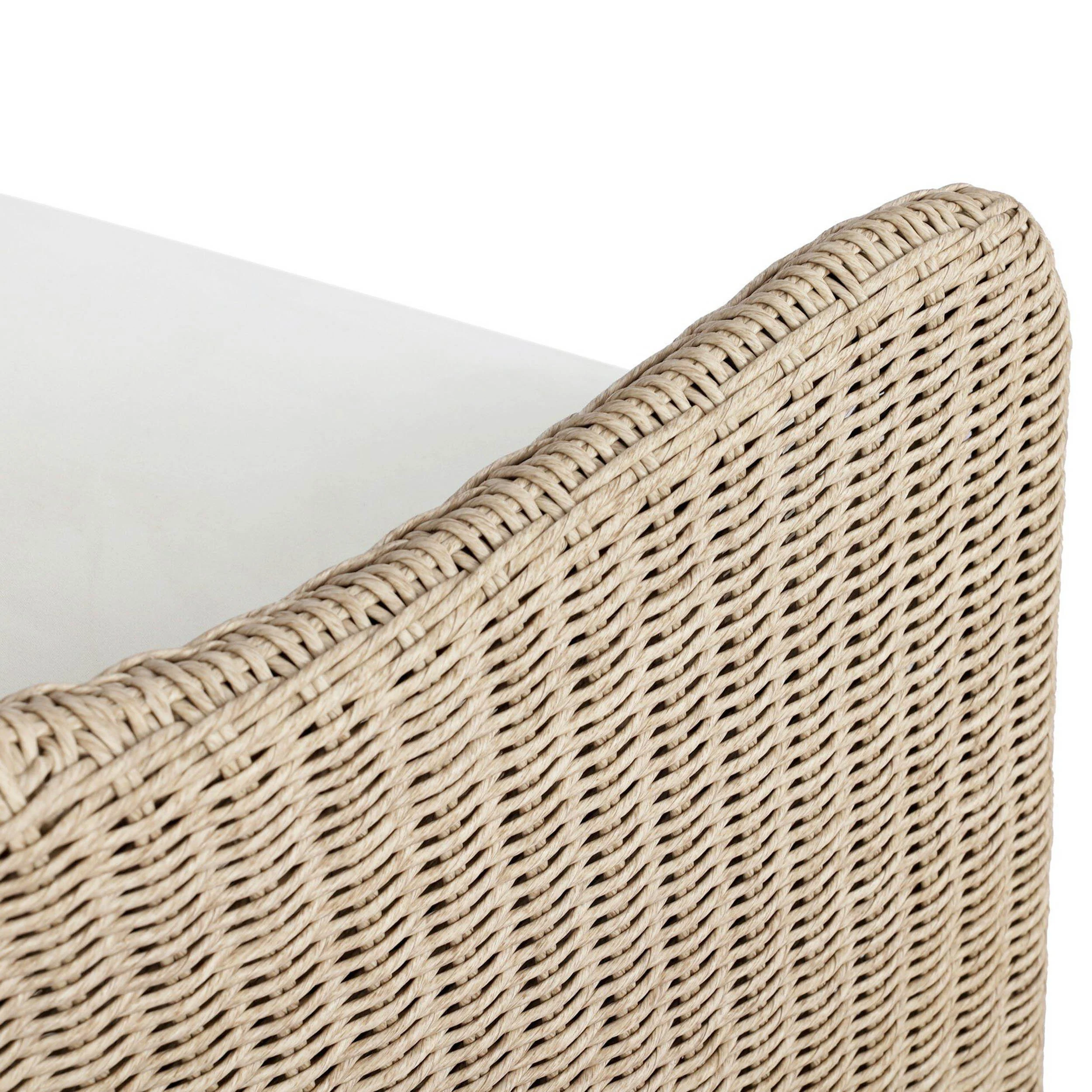 Blaire Outdoor Swivel Chair, Vintage White by Four Hands - Image 6