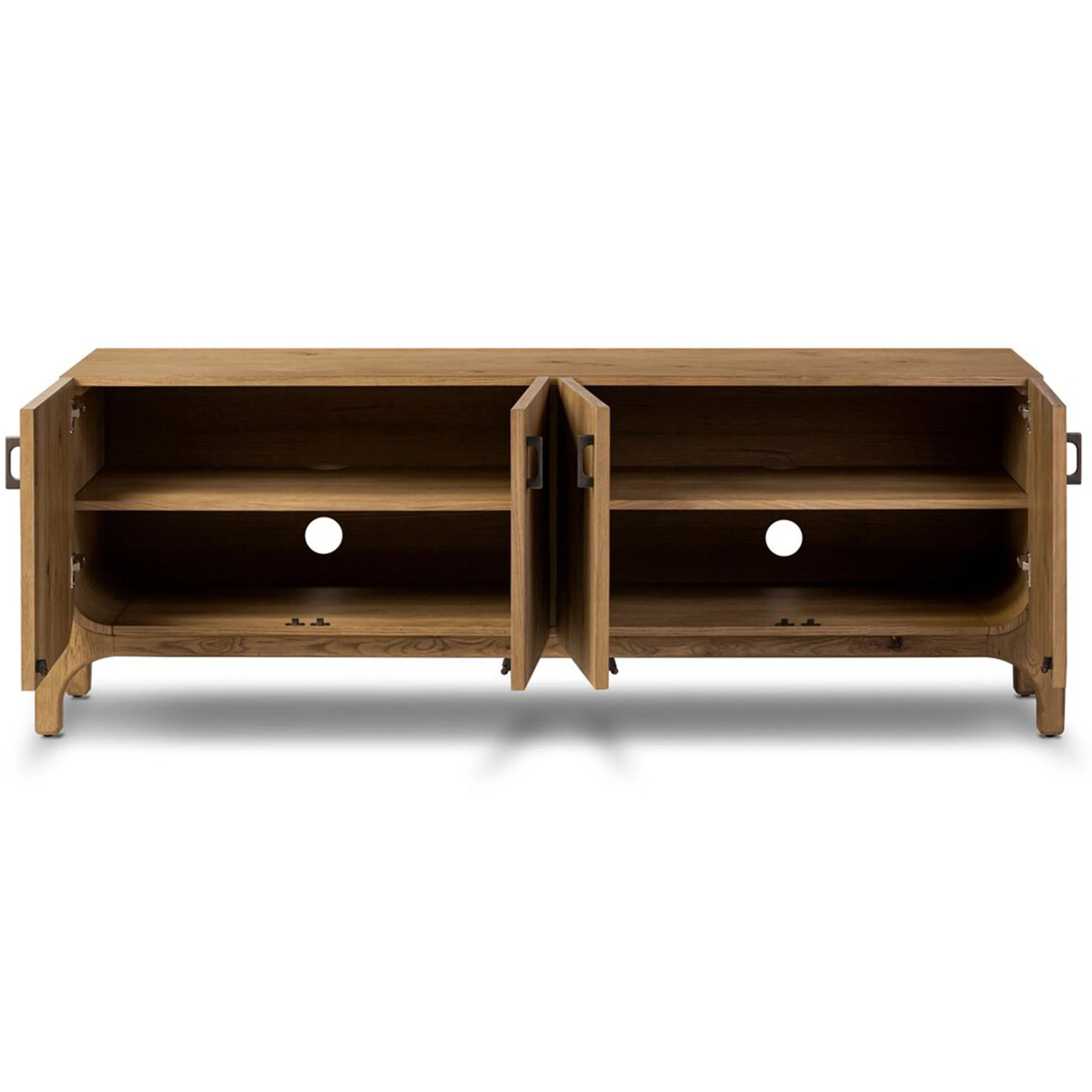Bloomfield Media Console, Worn Oak by Four Hands - Image 4